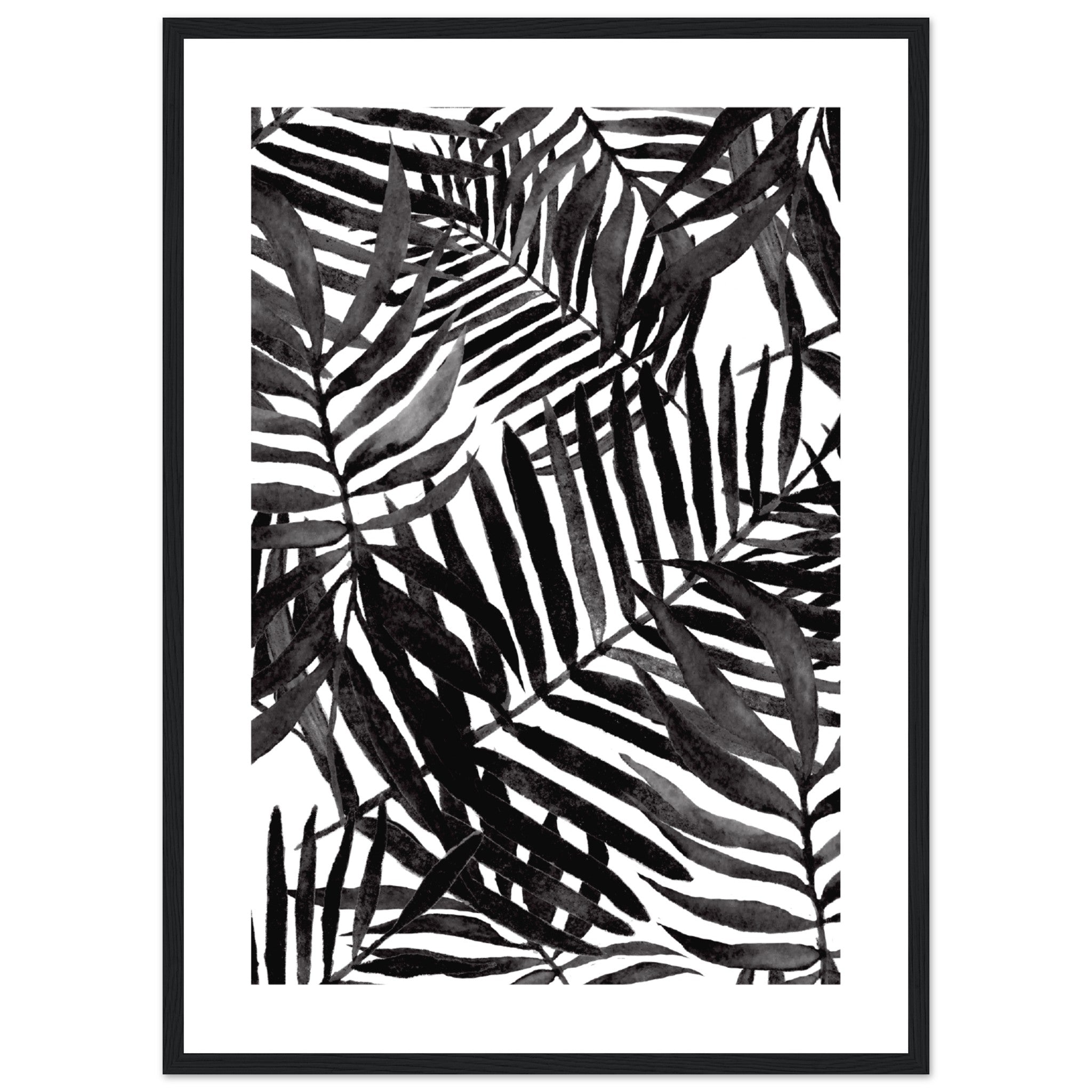 Tropical Leaves Pattern 1 Poster