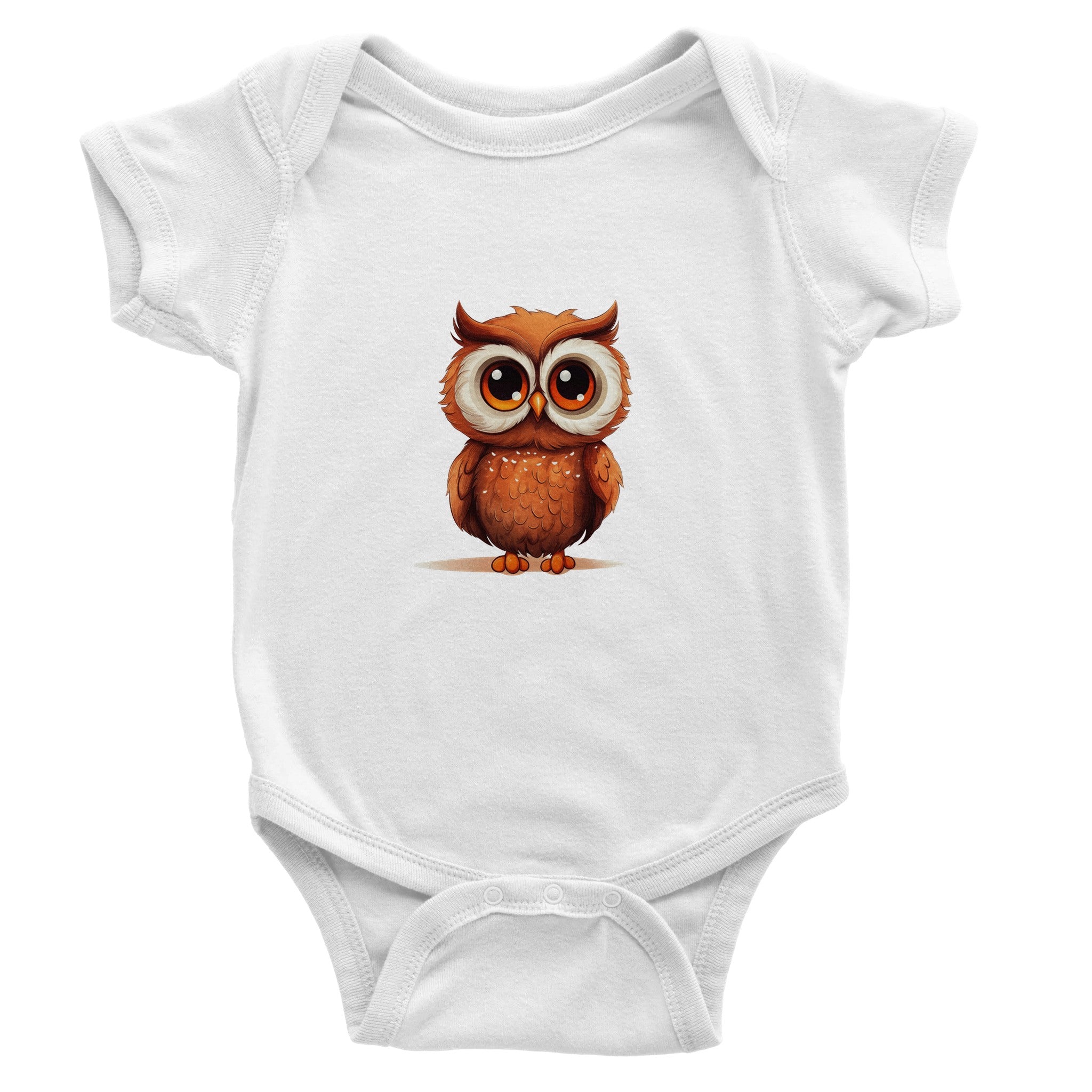 Cuddly Wisdom Watcher Baby Short Sleeve Bodysuit - Optimalprint