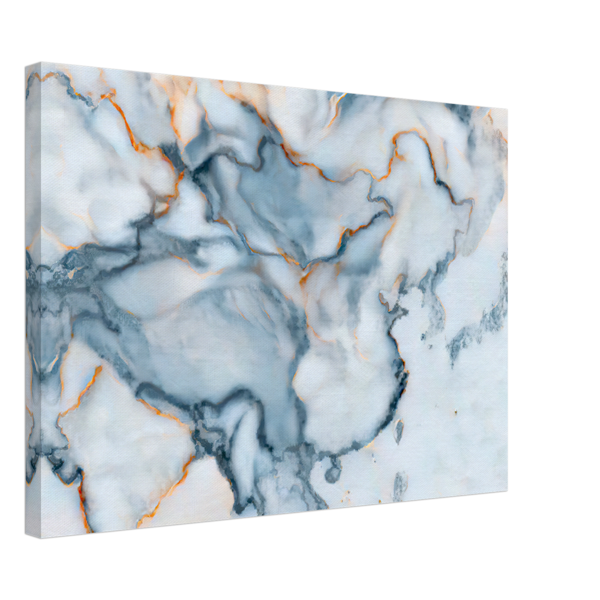 China Marble Map Canvas