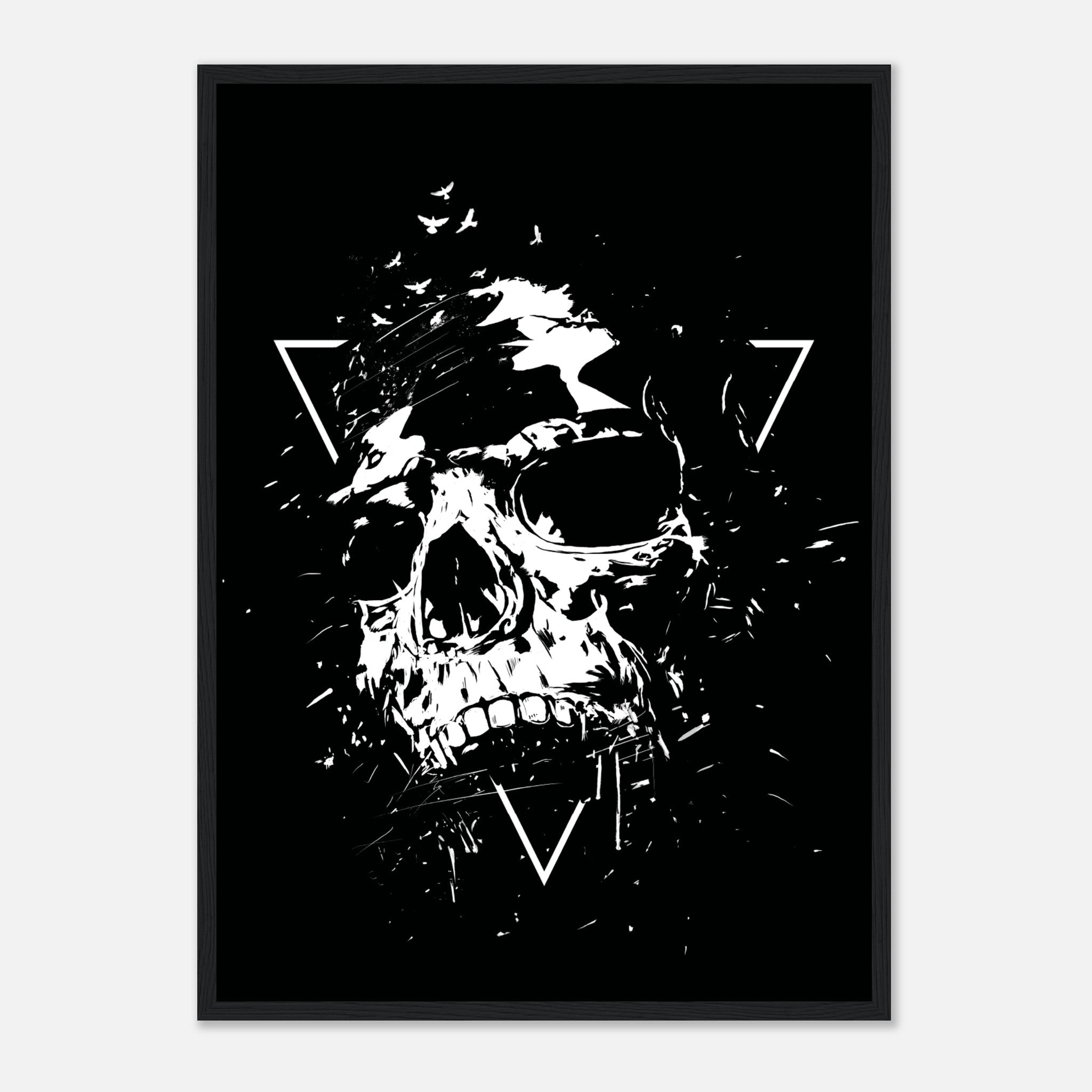 Skull X BW Poster