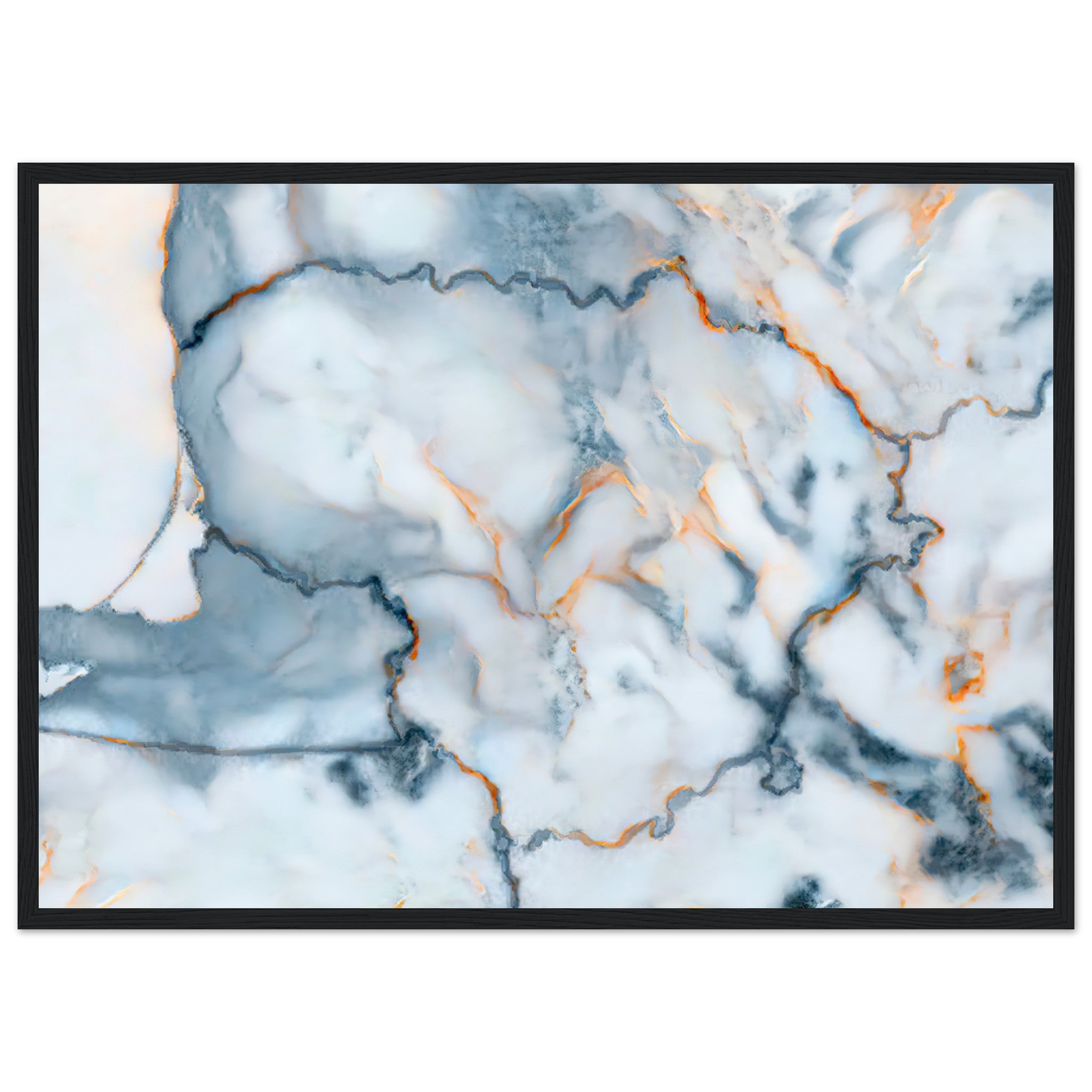 Lithuania Marble Map Poster