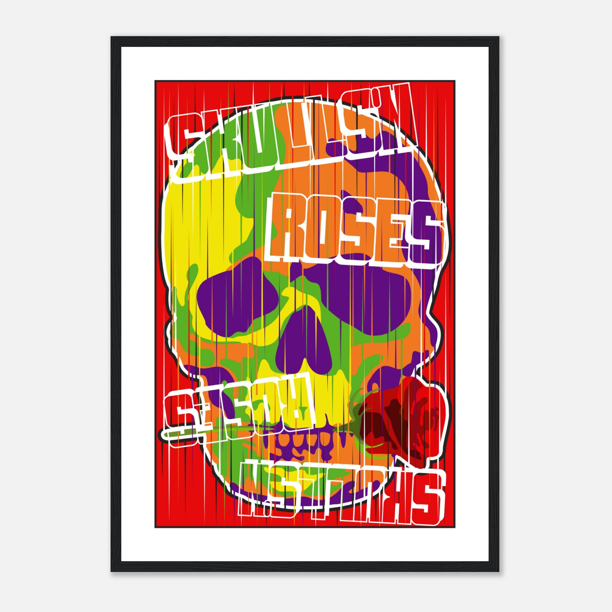 Skulls N Roses Poster