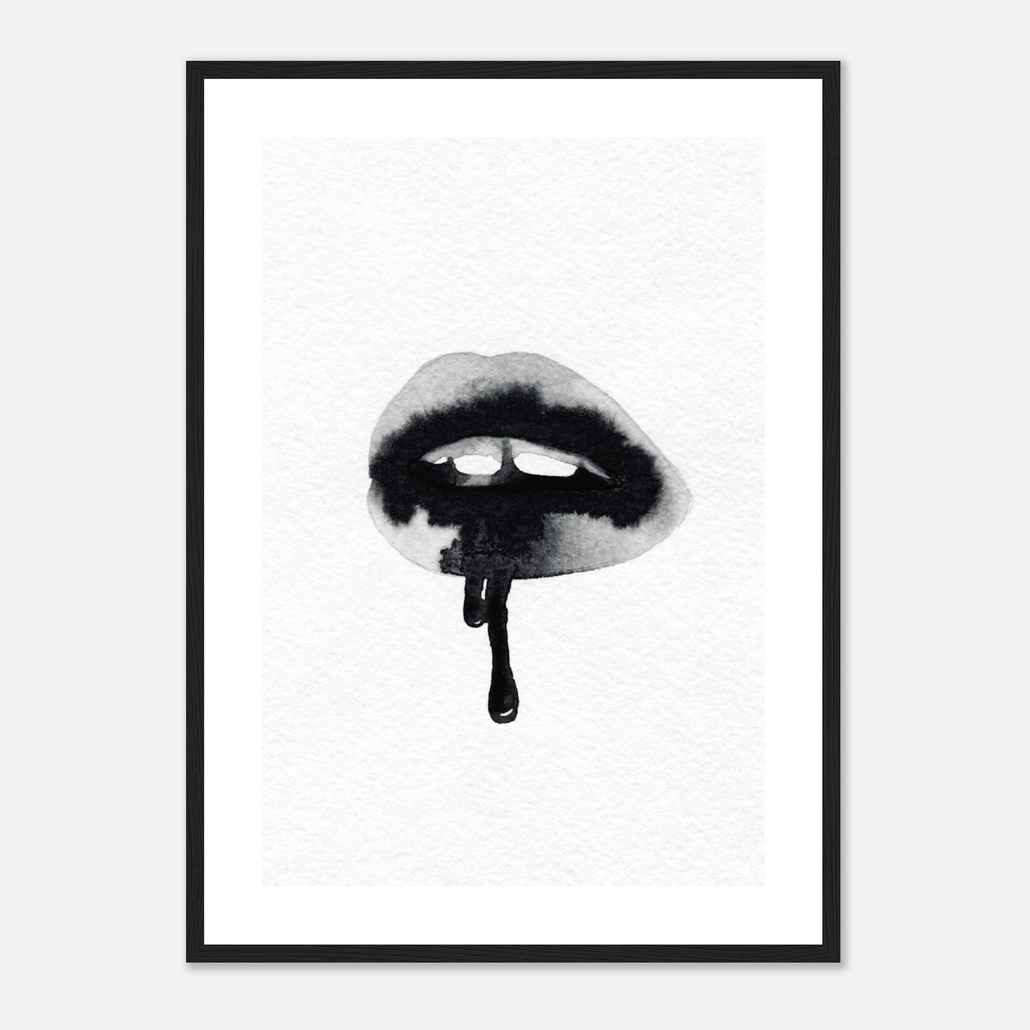 Watercolor Lips Poster