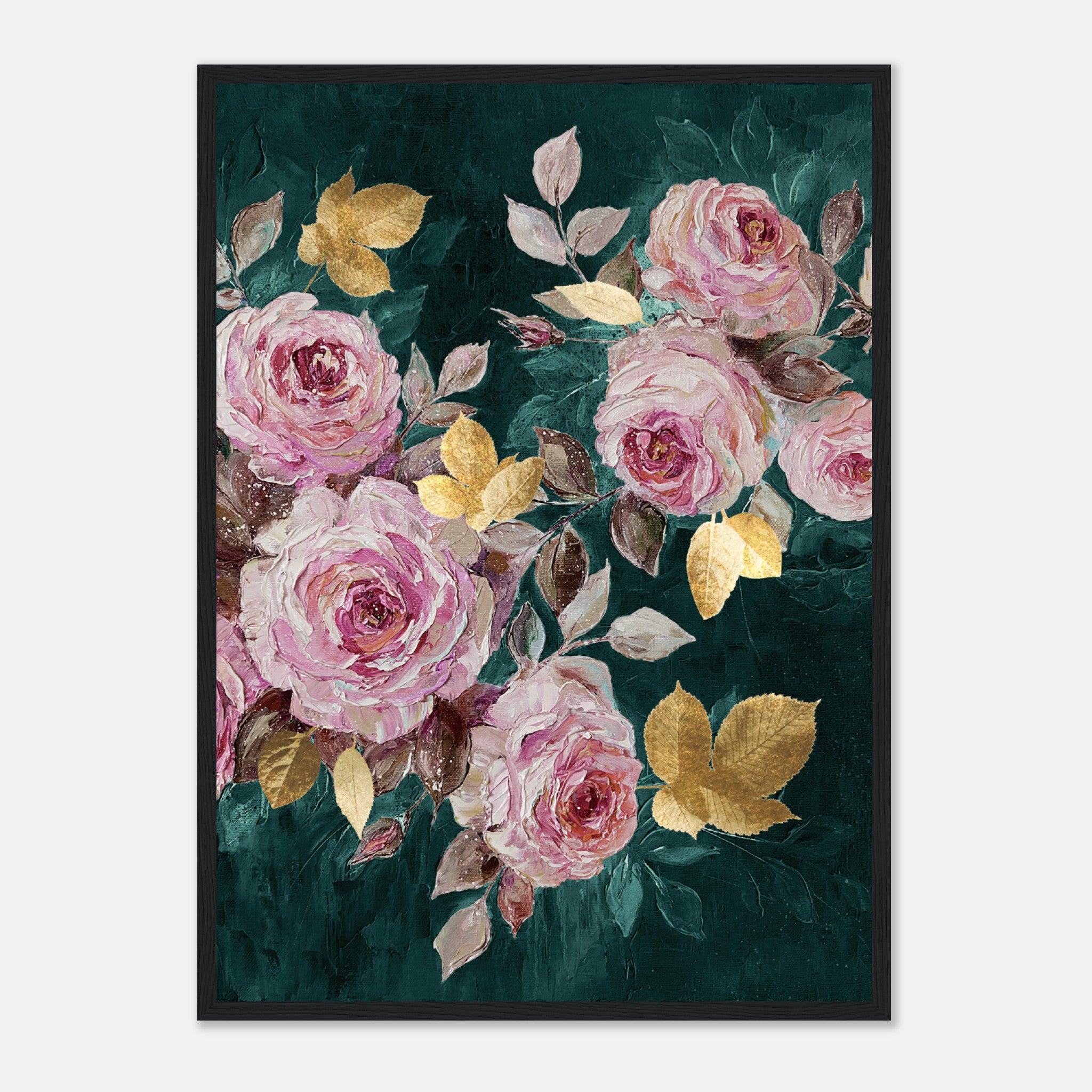 Florals In Oil Poster