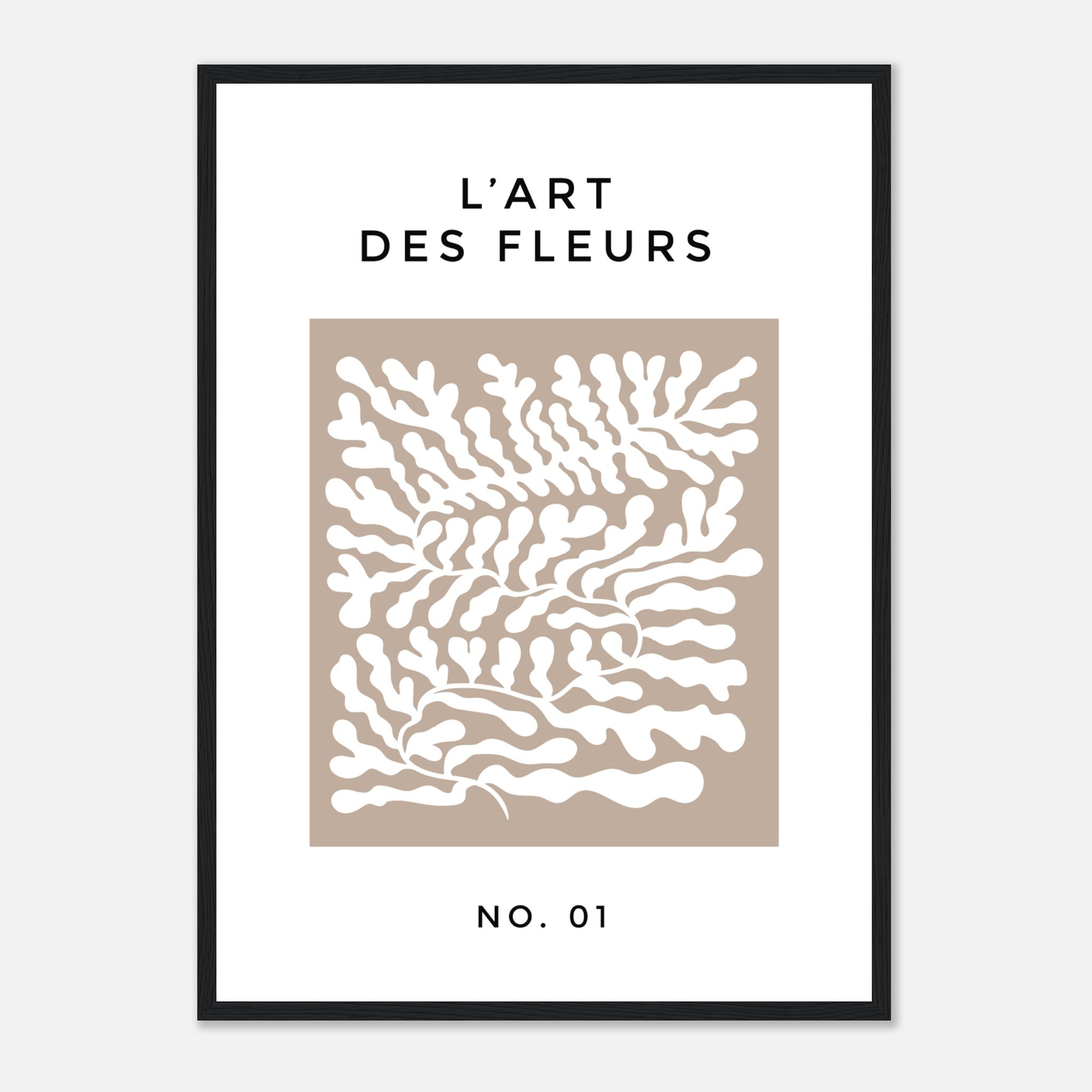 Art Des Fleurs No. 1 - Neutral Poster Poster