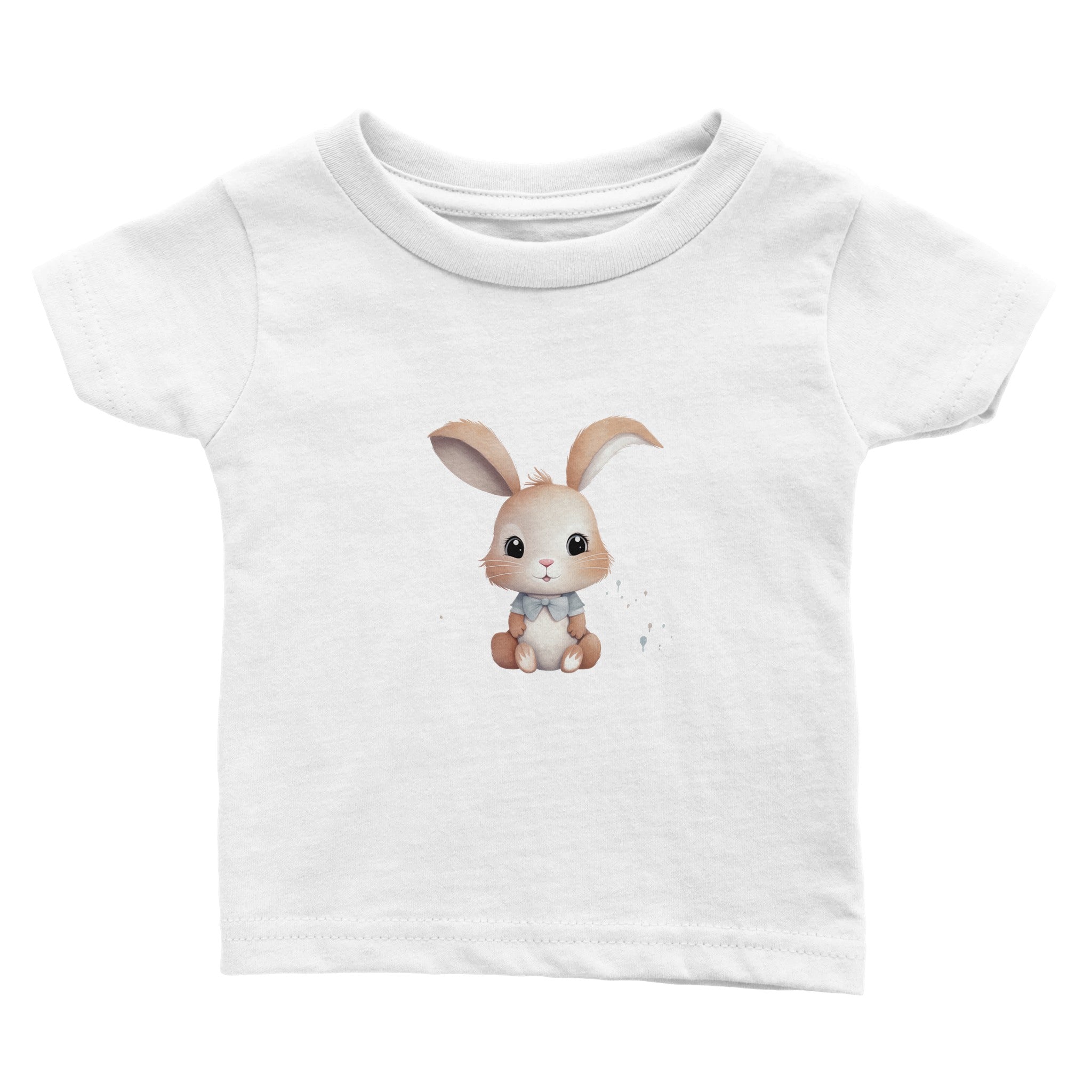 Charming Bowtie Bunny Baby Crewneck T-shirt - Optimalprint