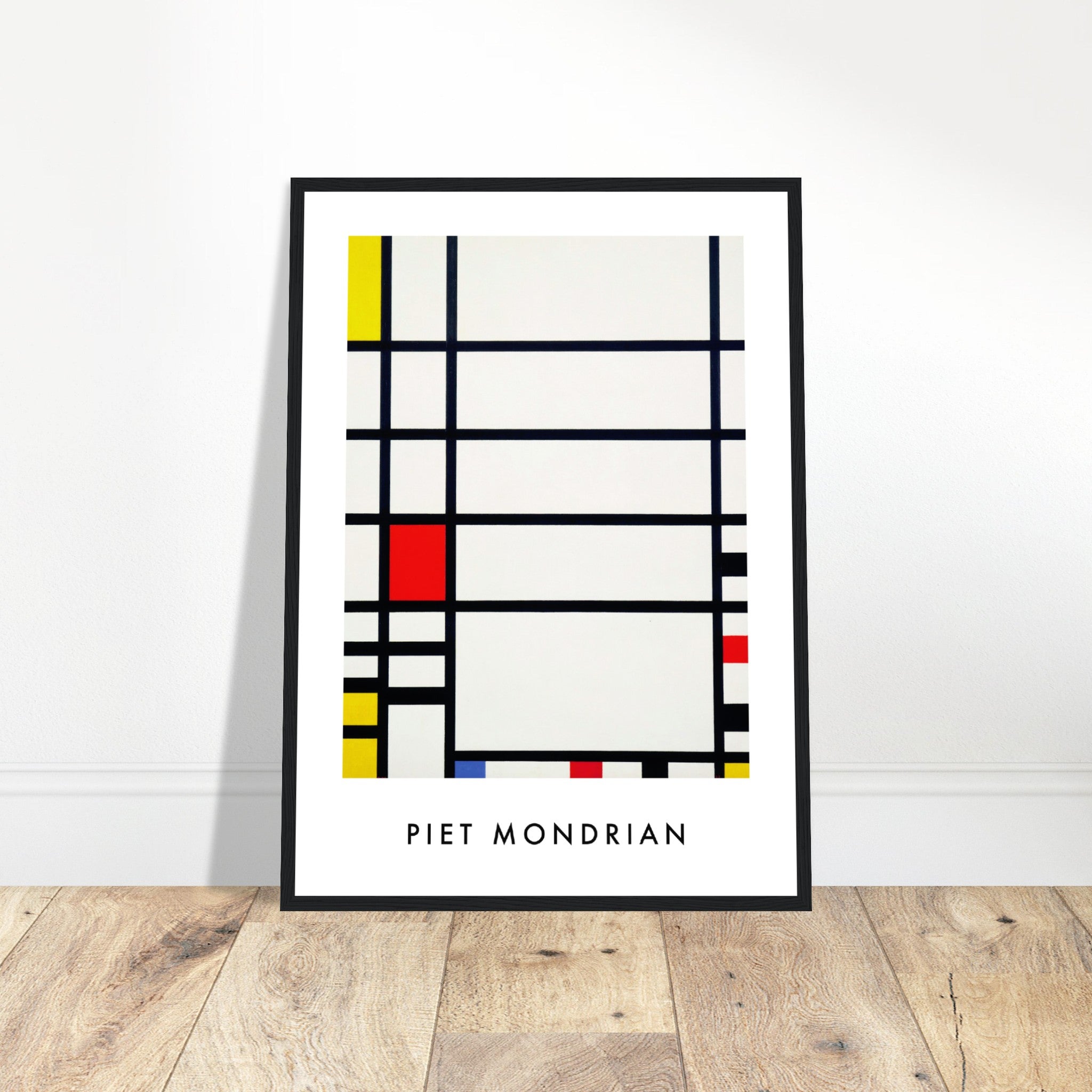 Mondrian White Grid Poster