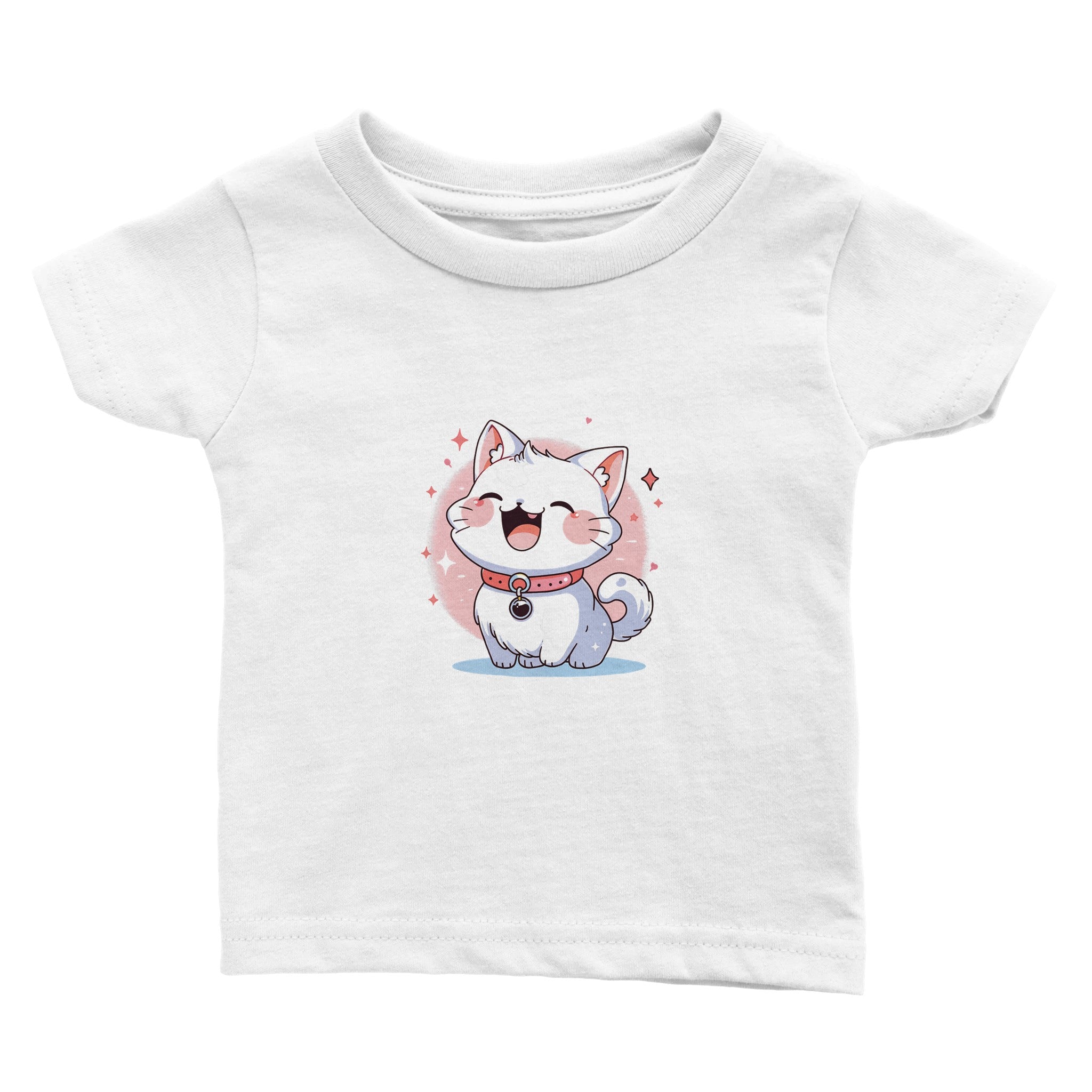 Blissful Whisker Wink Baby Crewneck T-shirt - Optimalprint