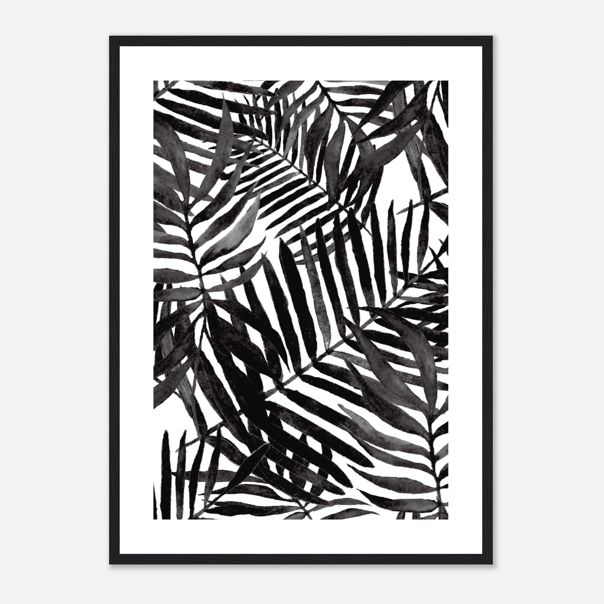 Tropical Leaves Pattern 1 Poster