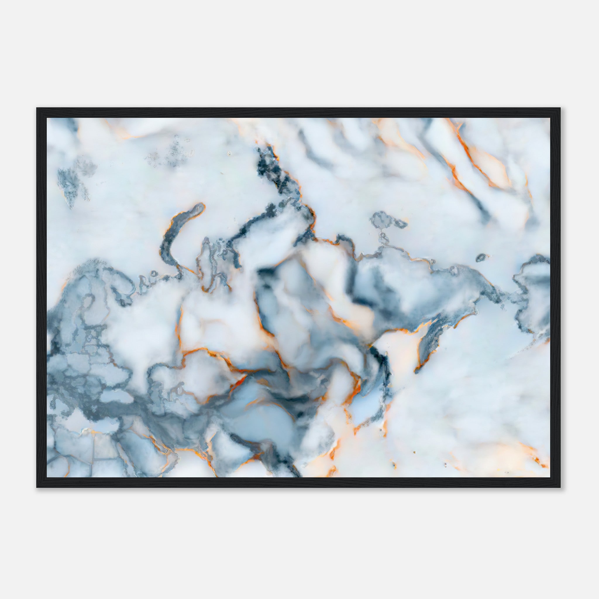 Russia Marble Map Poster