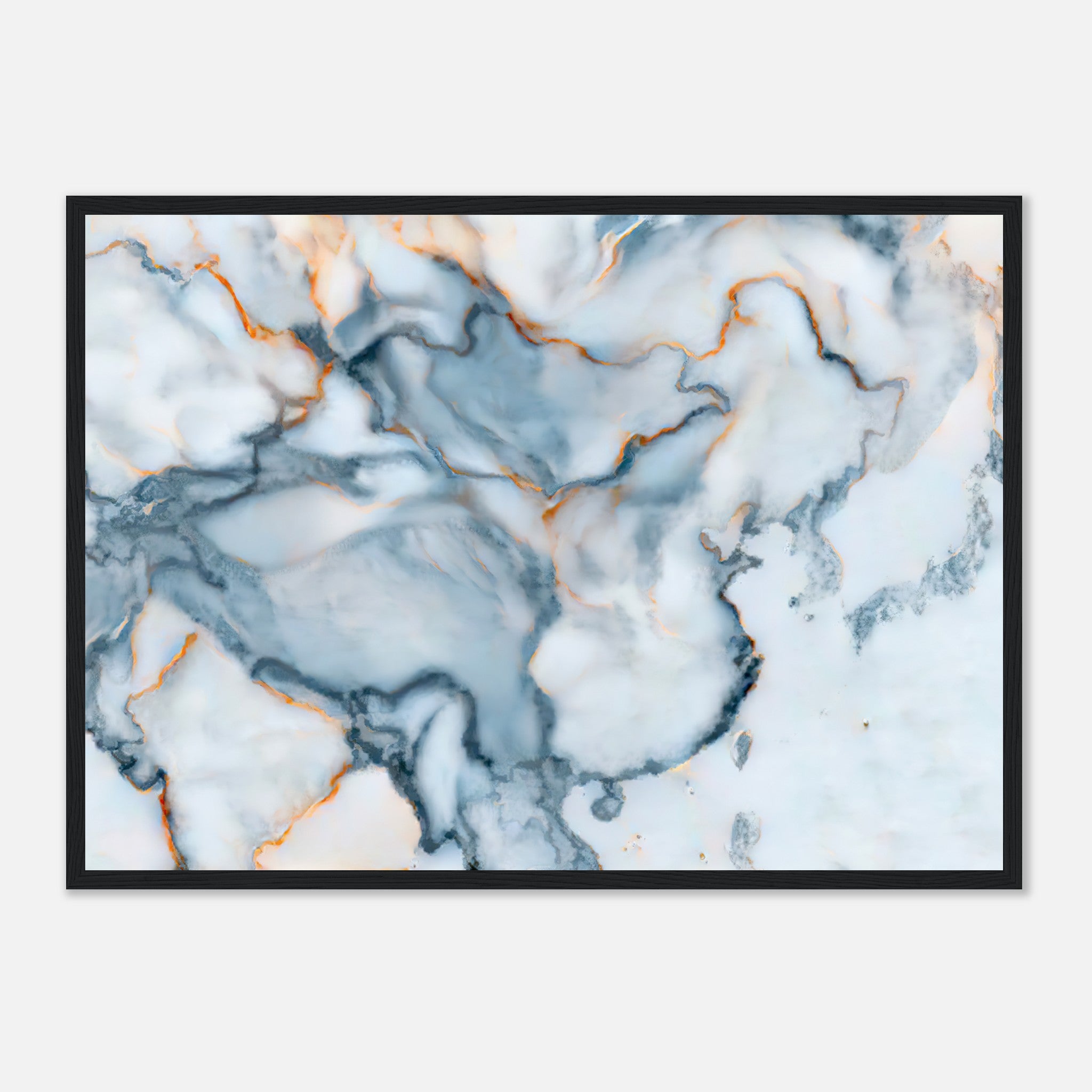 China Marble Map Poster