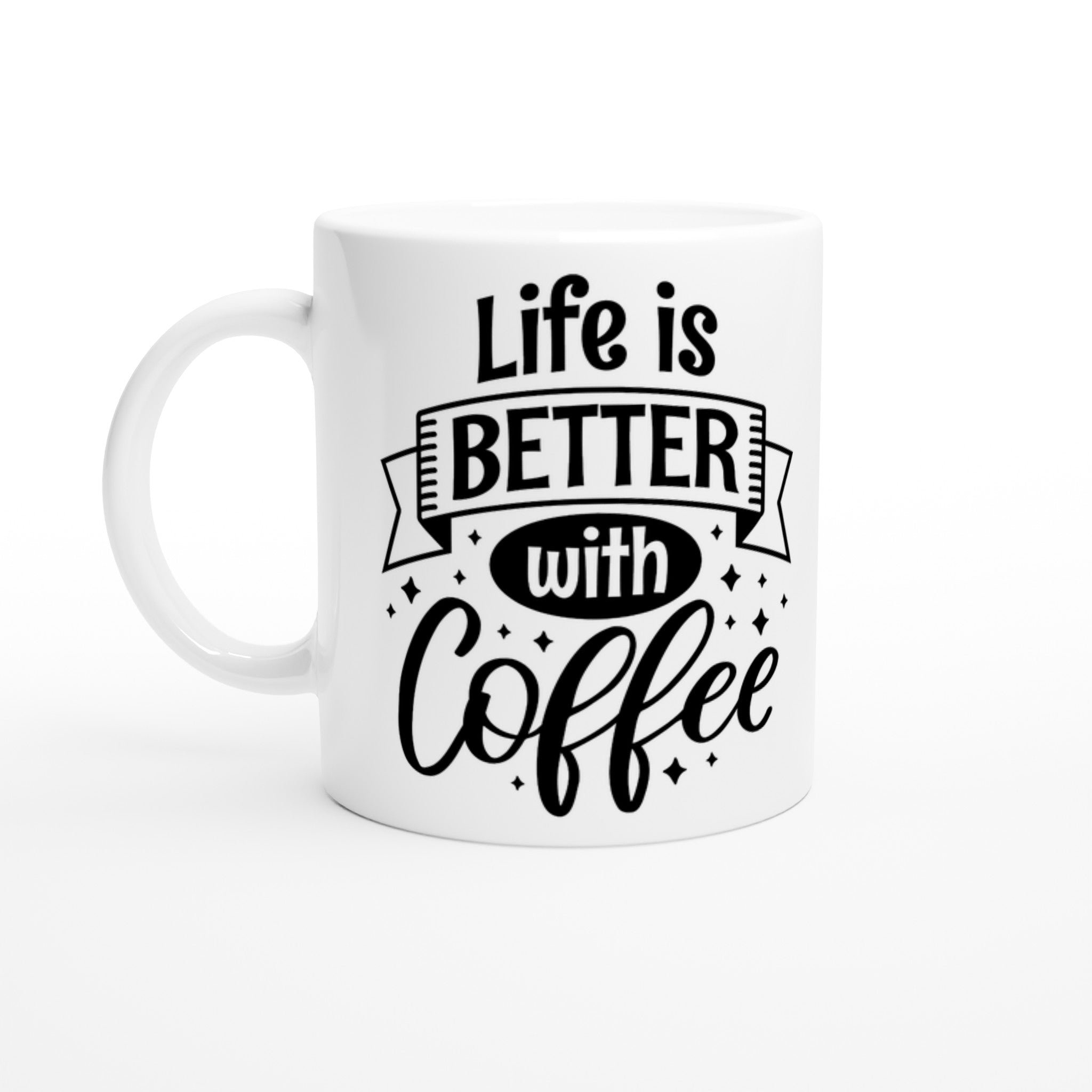 Caffeine Bliss Banner Mug - Optimalprint