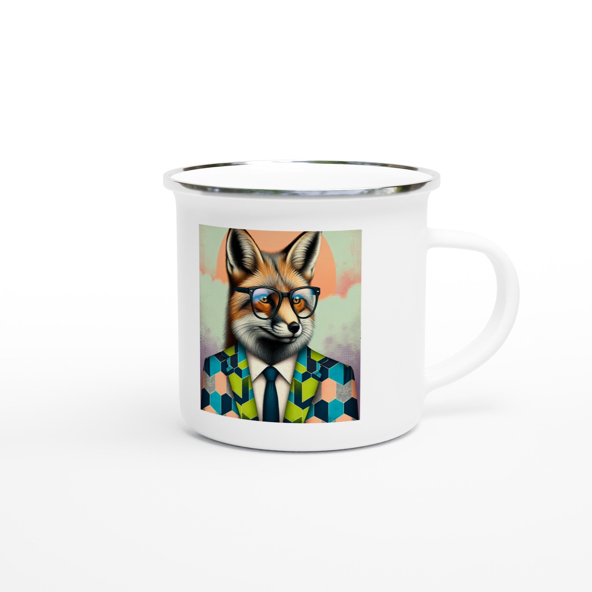 Dapper Fox Visionary Enamel Mug - Optimalprint