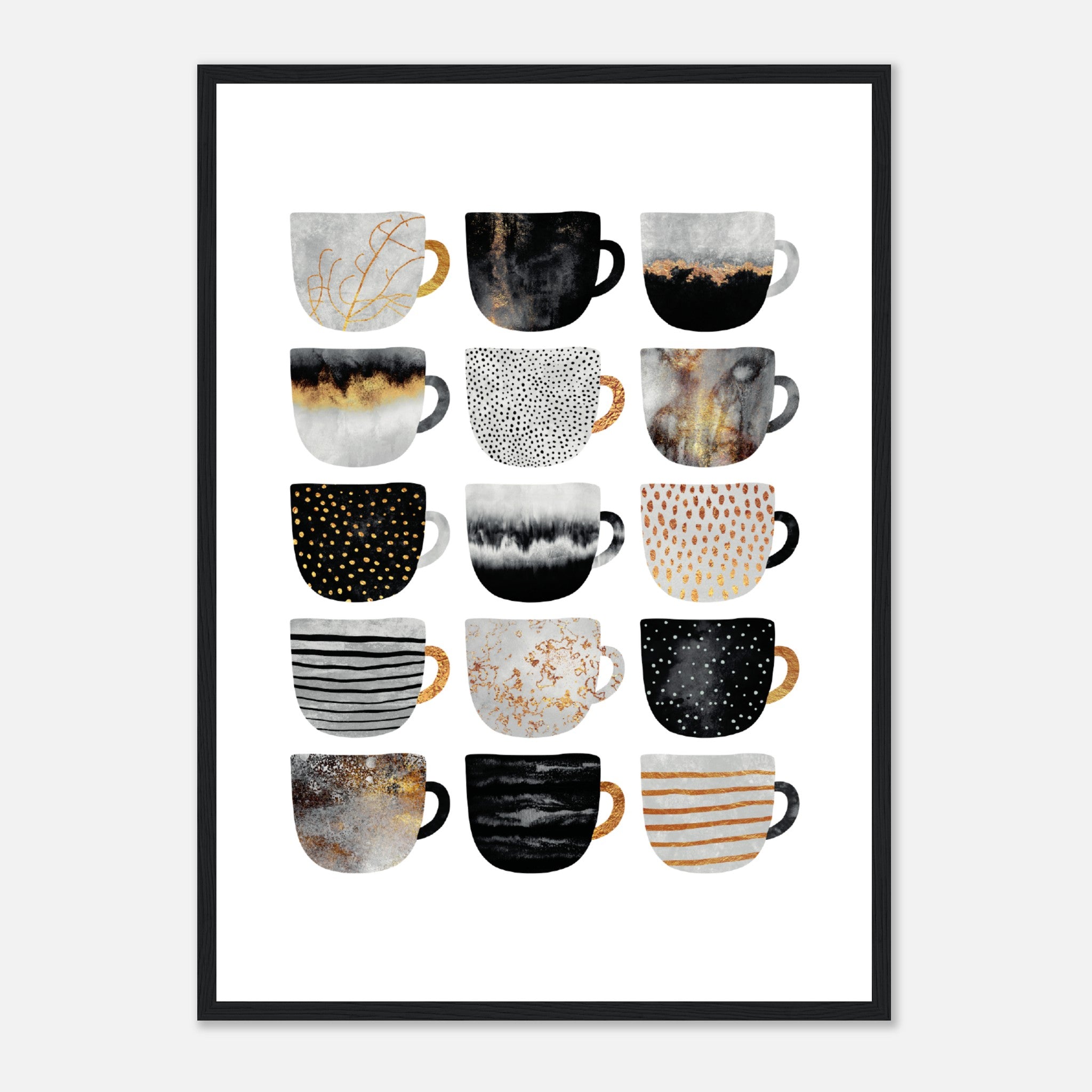 Pretty Coffee Cups 2 Poster