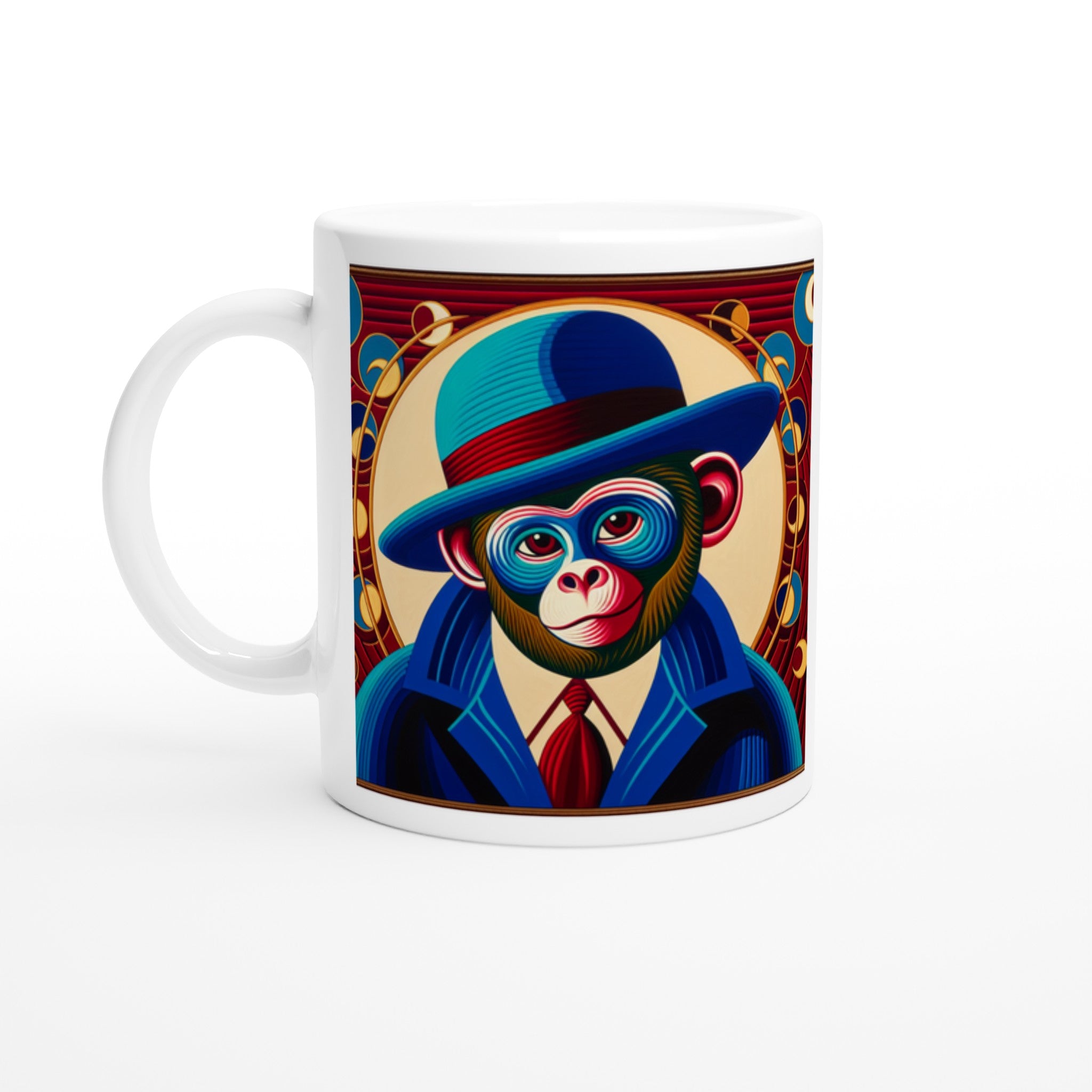 Dapper Ape in Blue Mug - Optimalprint