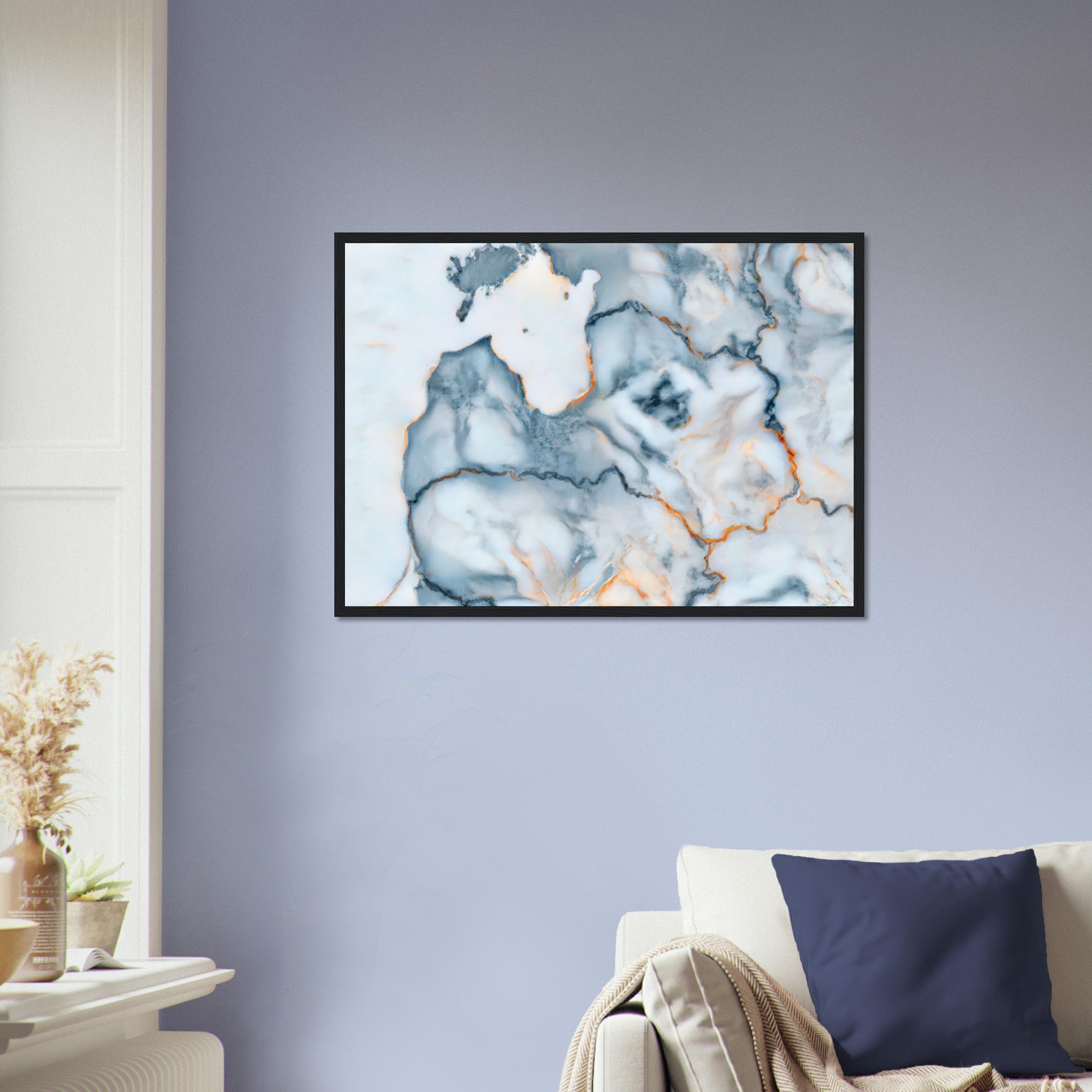 Latvia Marble Map Poster