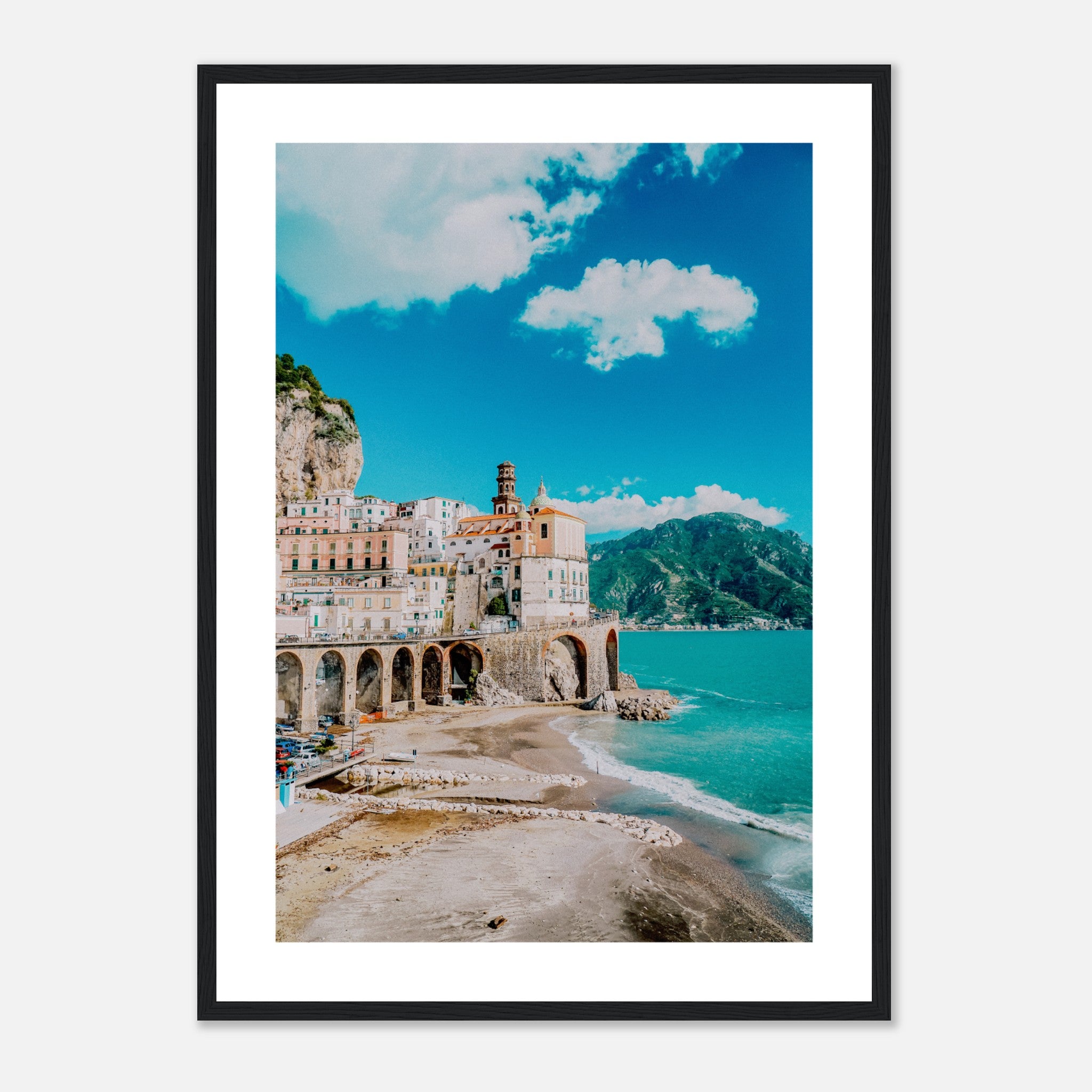 View Of Amalfi Coast Italy Poster