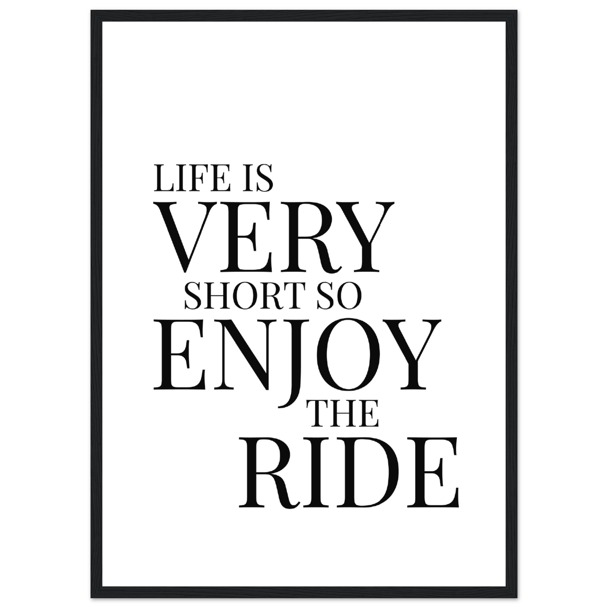 Enjoy The Ride Poster