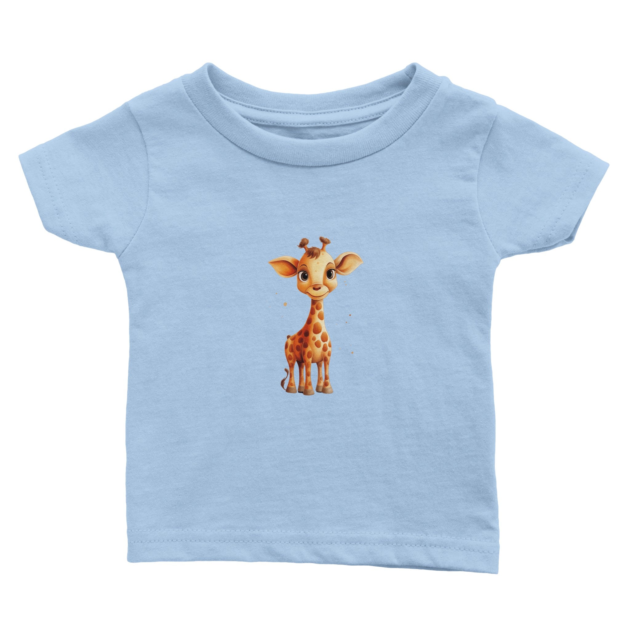 Gentle Eyed Giraffelet Baby Crewneck T-shirt - Optimalprint