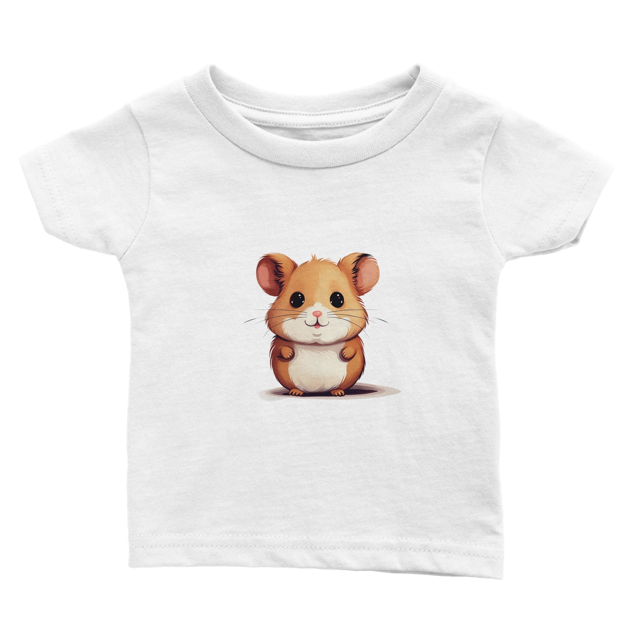 Cheerful Chubby Cheeks Baby Crewneck T-shirt - Optimalprint