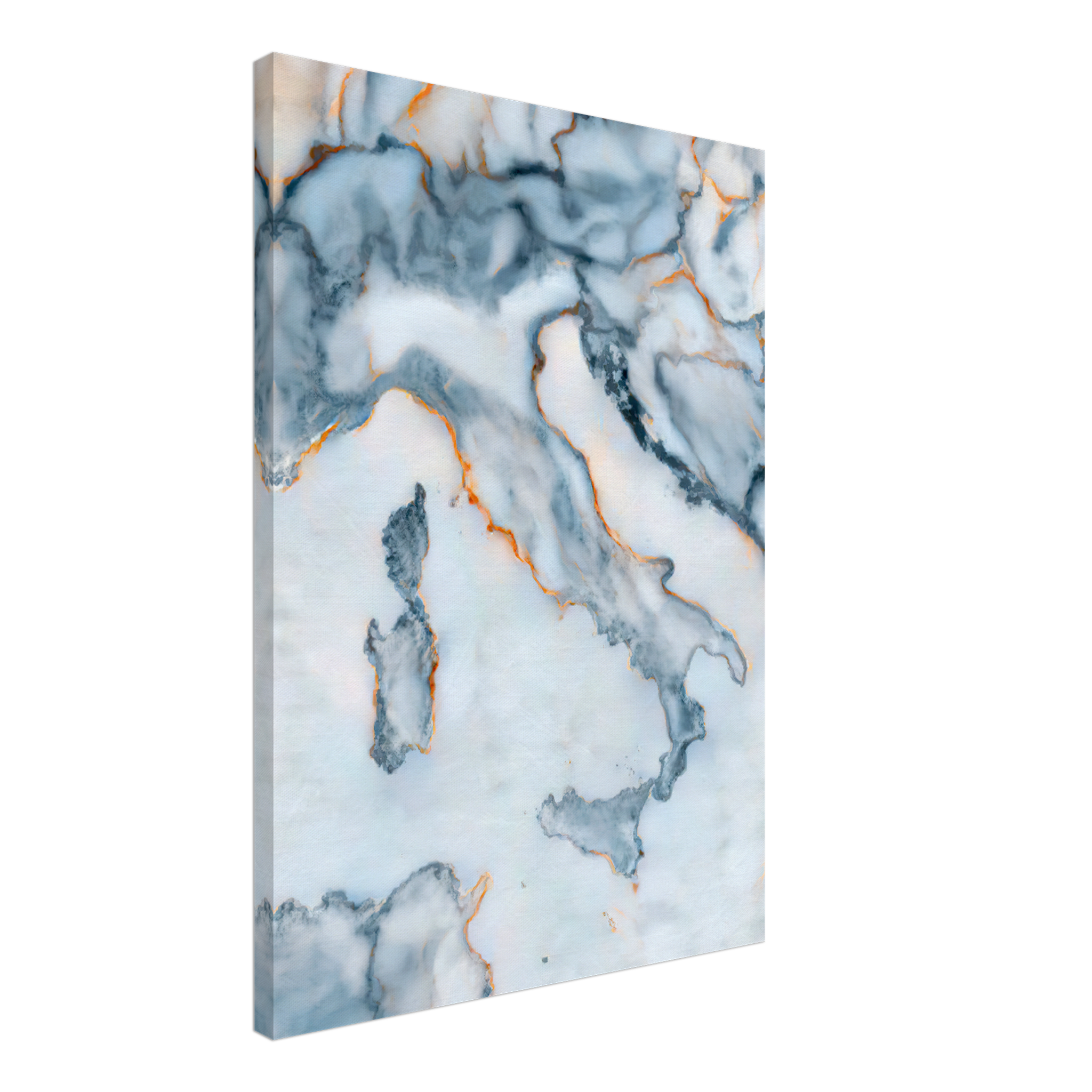 Italy Marble Map Canvas
