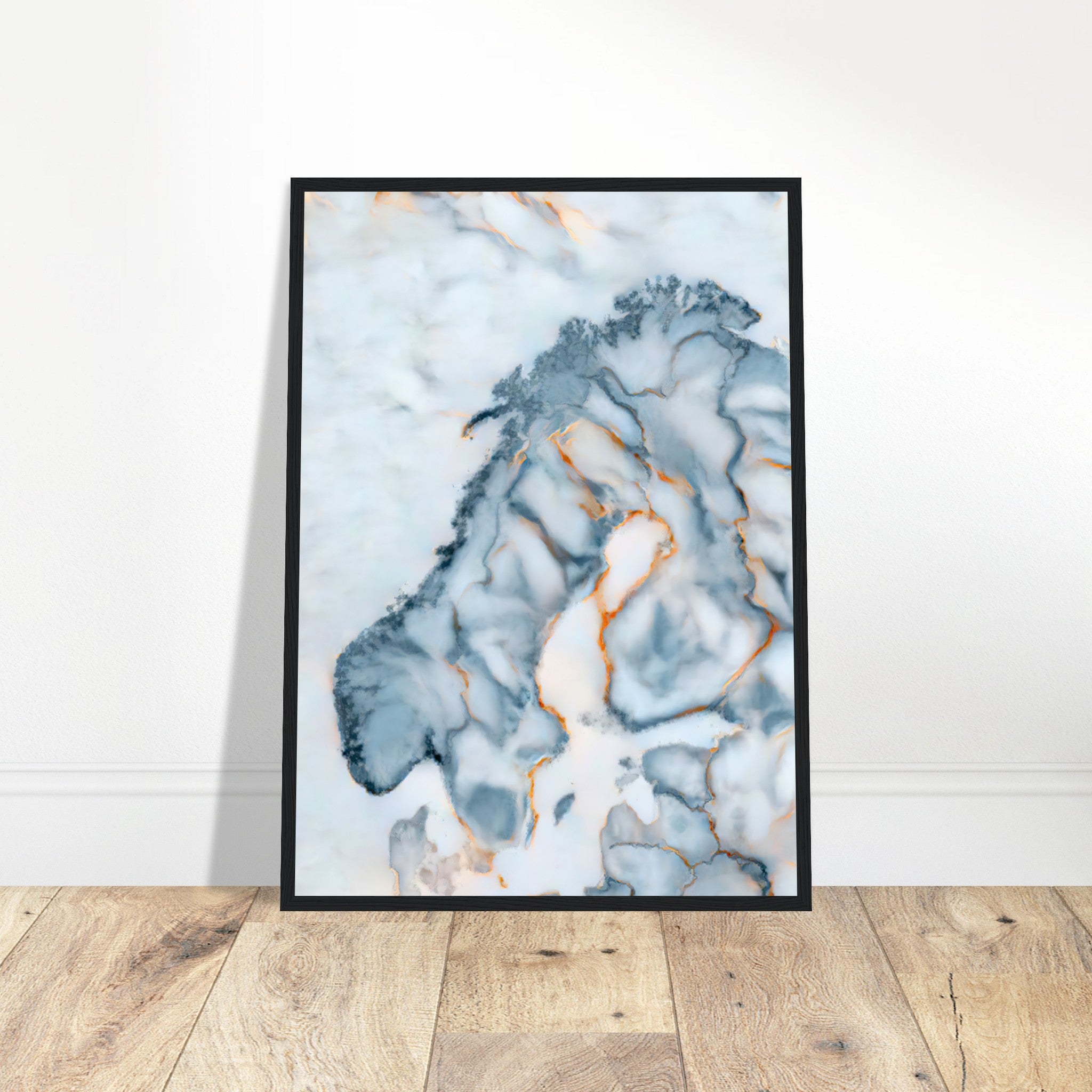 Norway Marble Map Poster