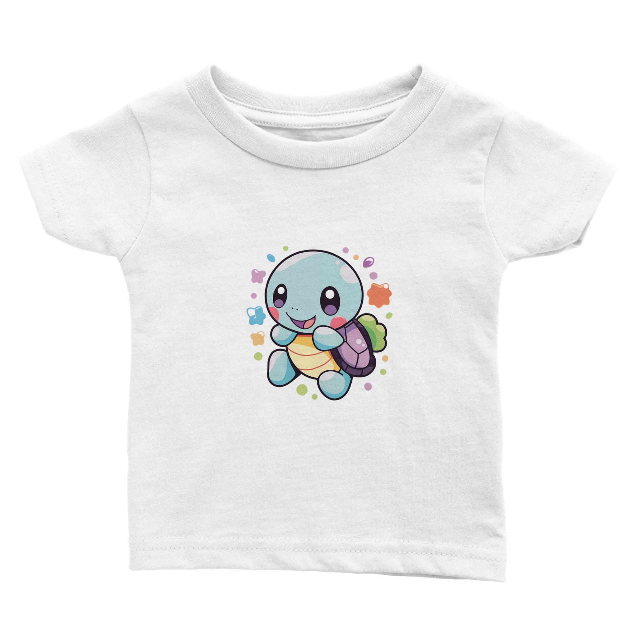 Cheerful Aqua Buddy Baby Crewneck T-shirt - Optimalprint