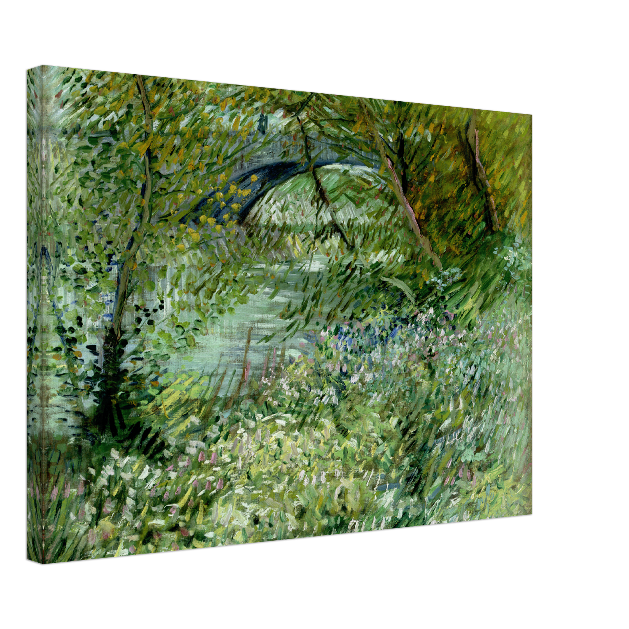 River Bankin Spring time (1887) Canvas