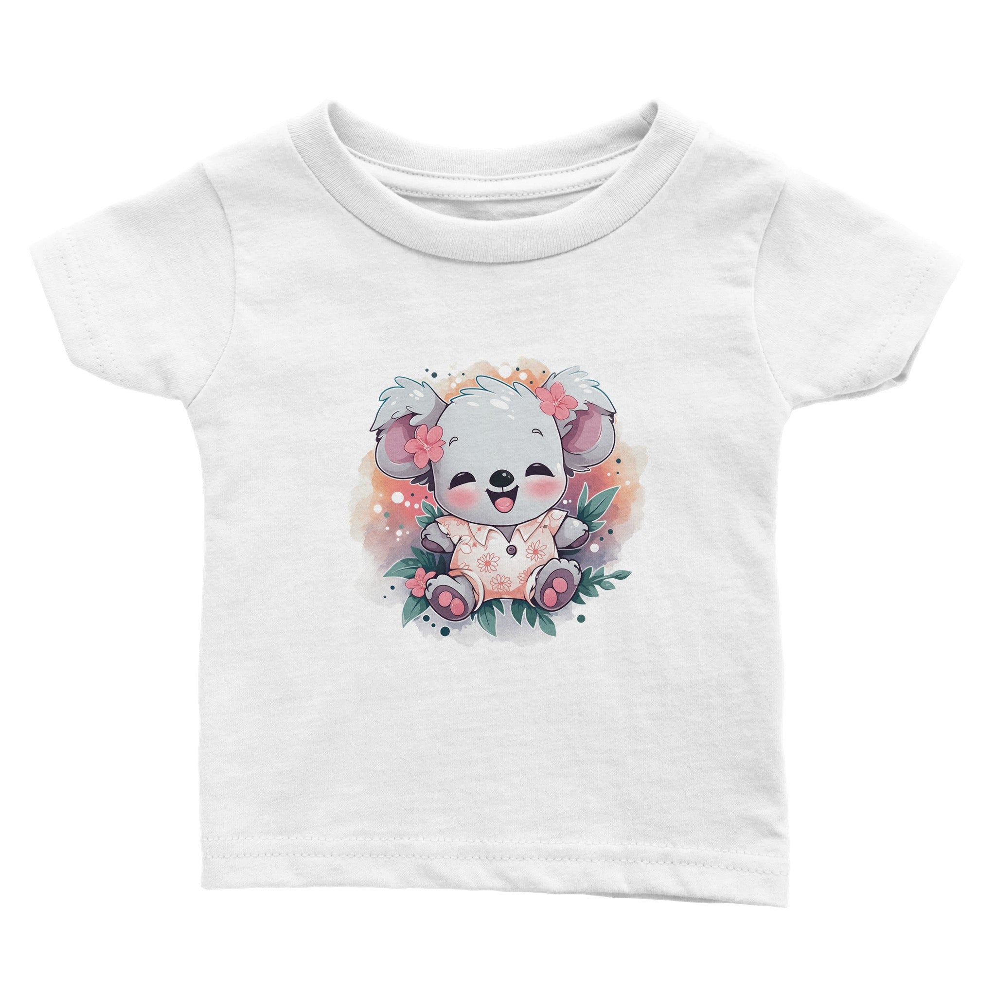 Blossom Bliss Koala Baby Crewneck T-shirt - Optimalprint