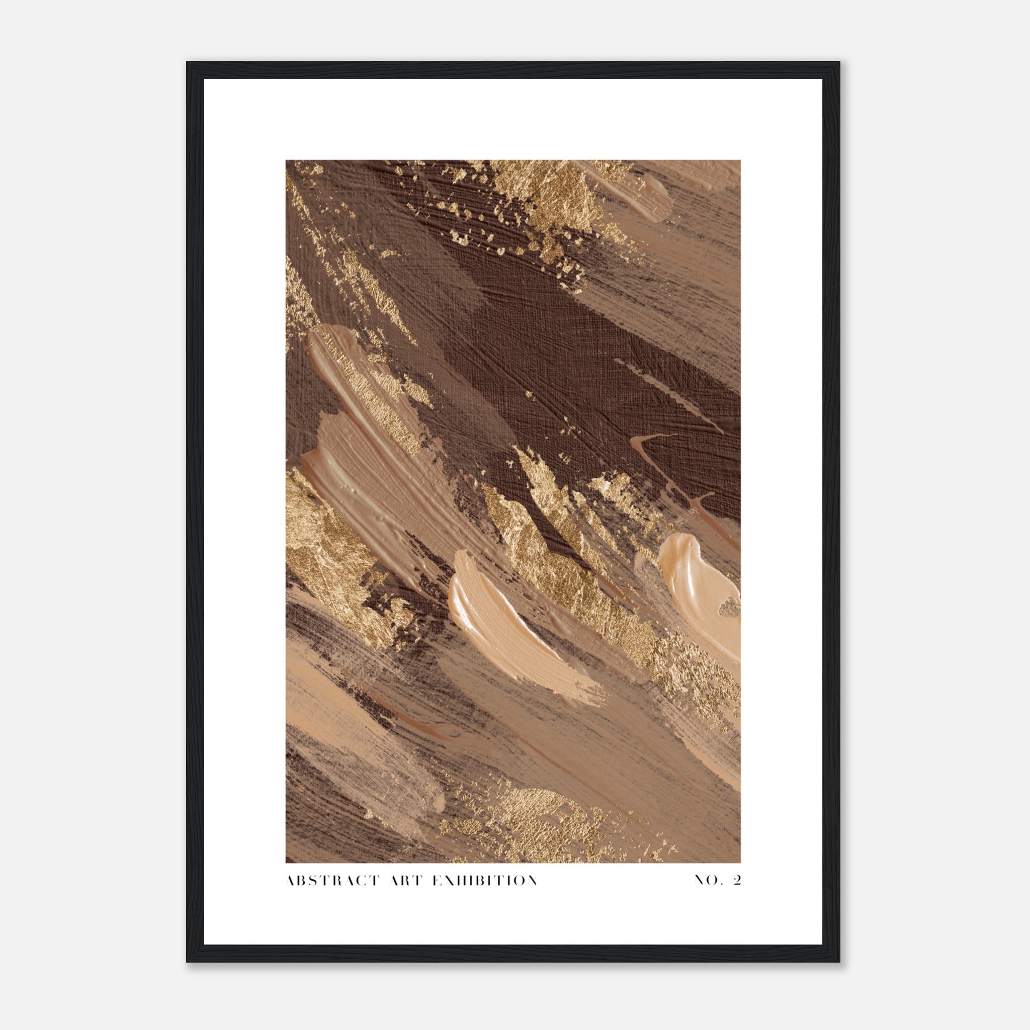 Browns - Abstract Art Exhibition No. 2 Poster