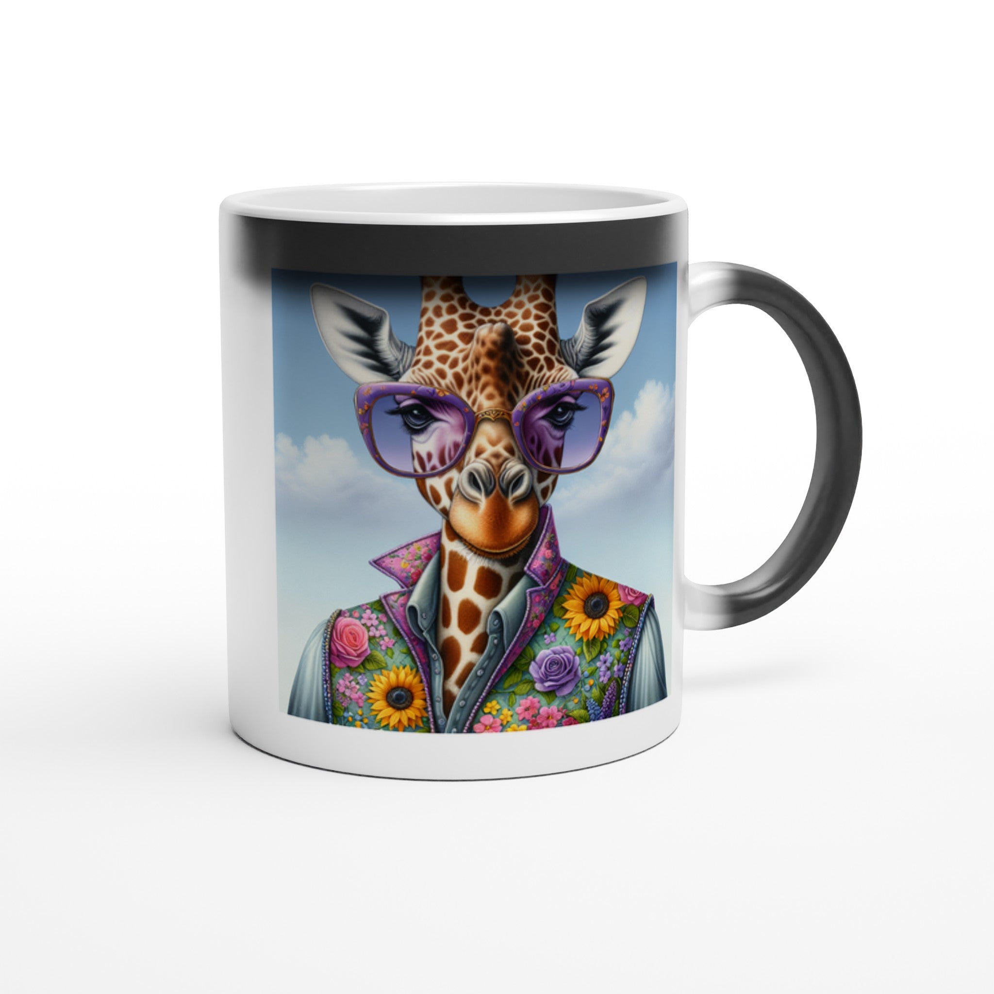 Floral Chic Giraffe Magic Mug - Optimalprint