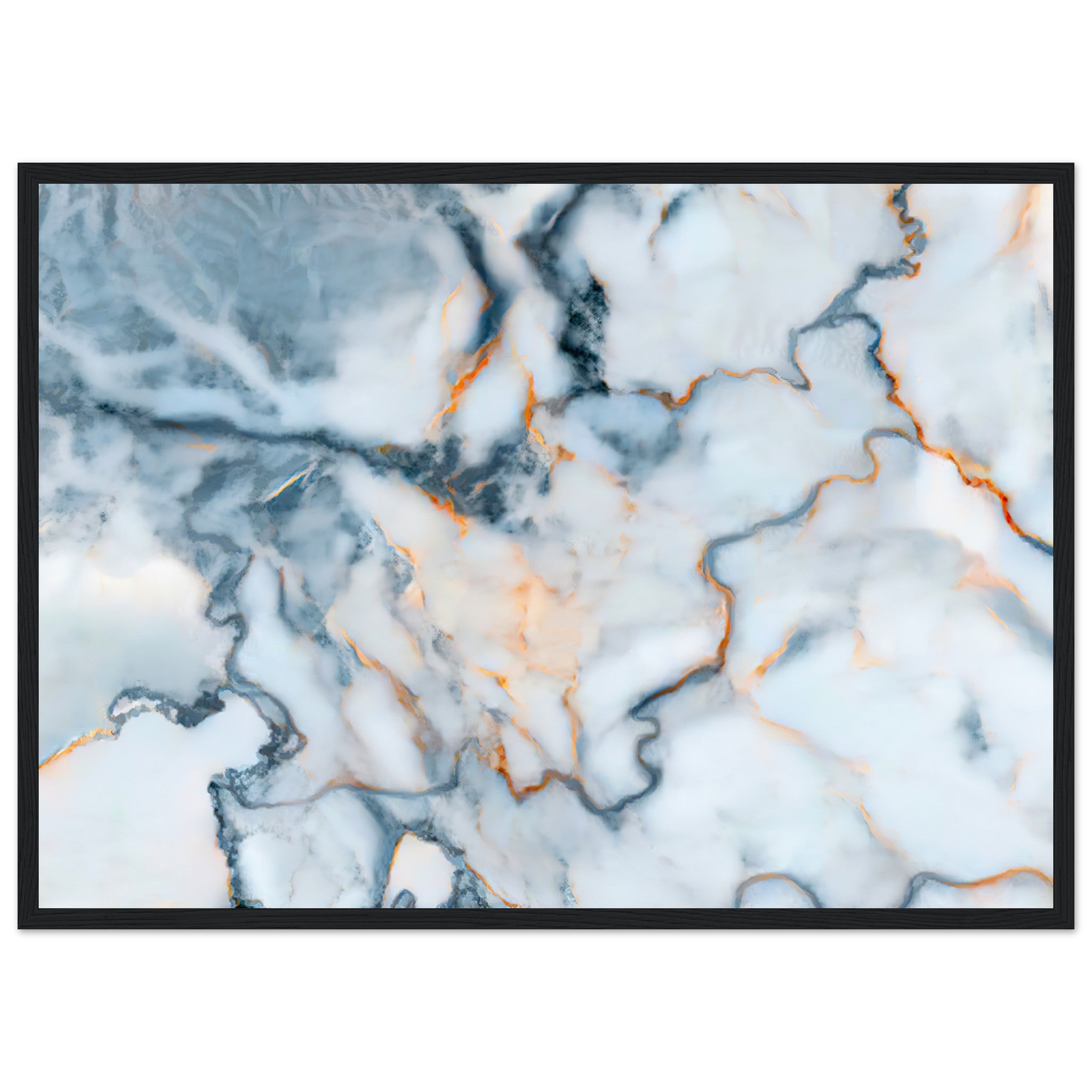 Slovenia Marble Map Poster