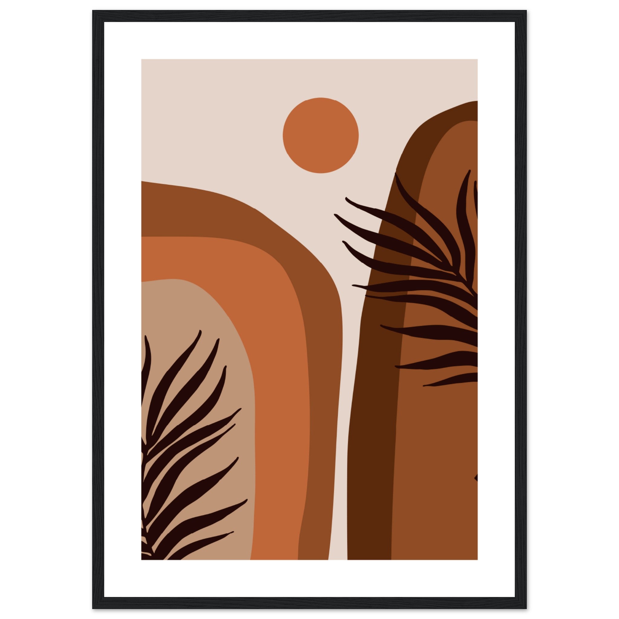 Terracotta Sunset Poster