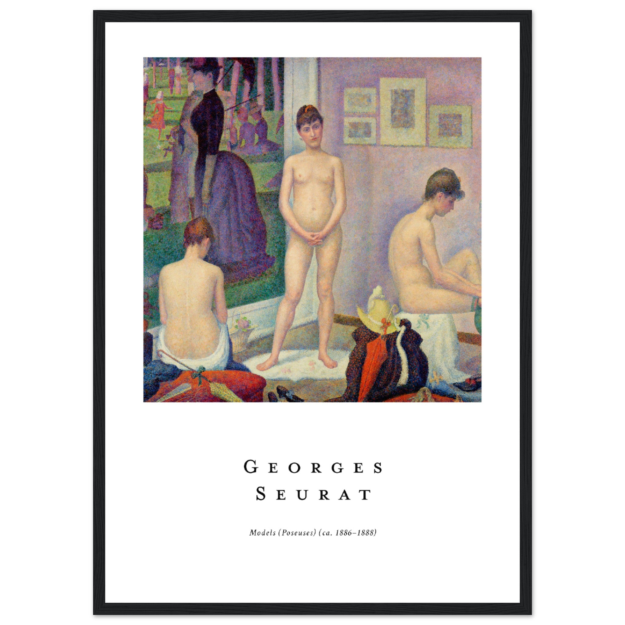 Georges Seurat Models Poster