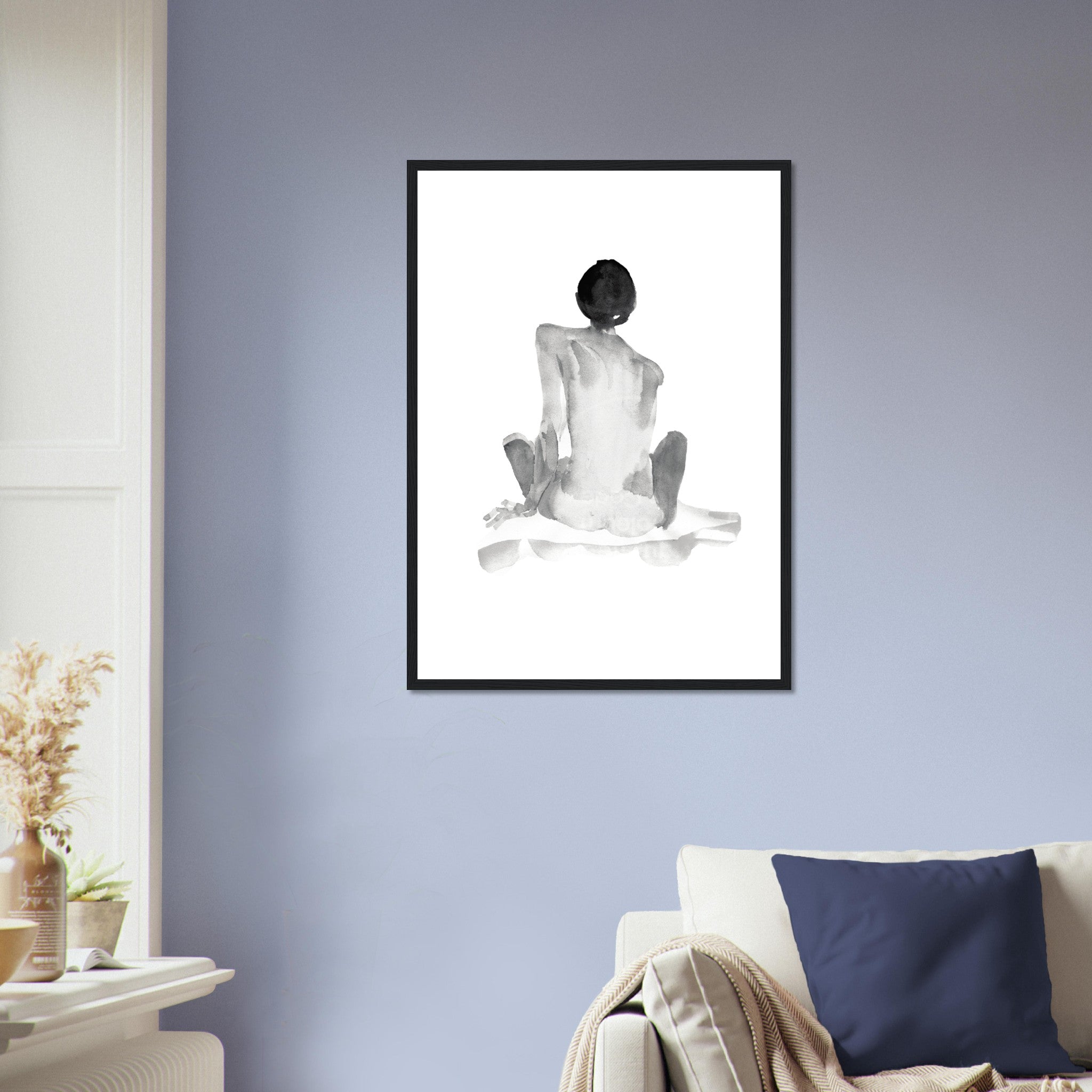 Watercolor Nude Back Poster