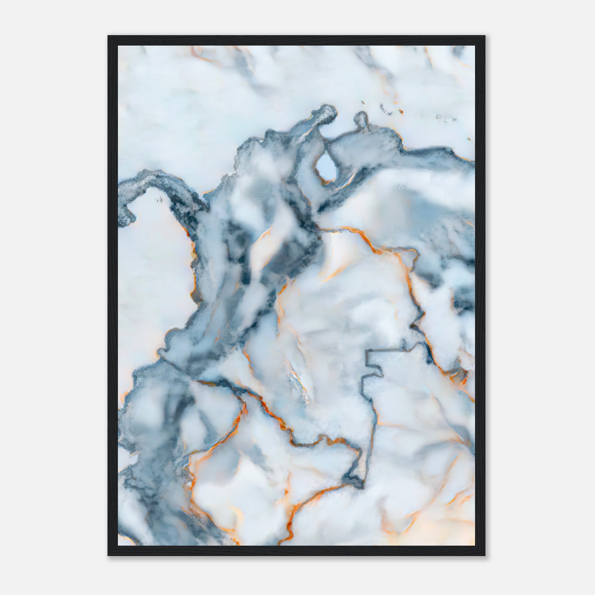 Colombia Marble Map Poster