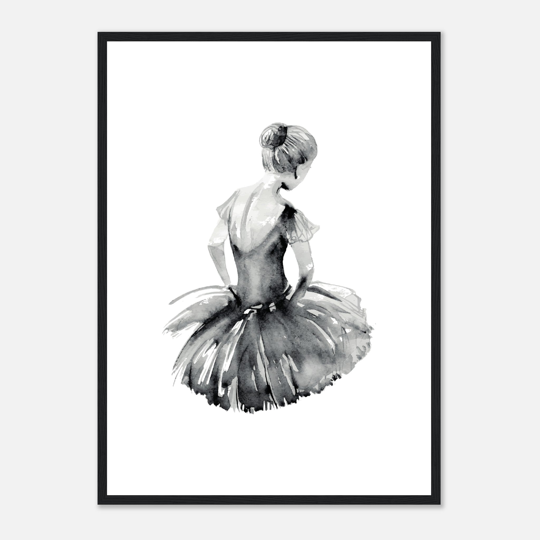 Watercolour Ballerina Poster