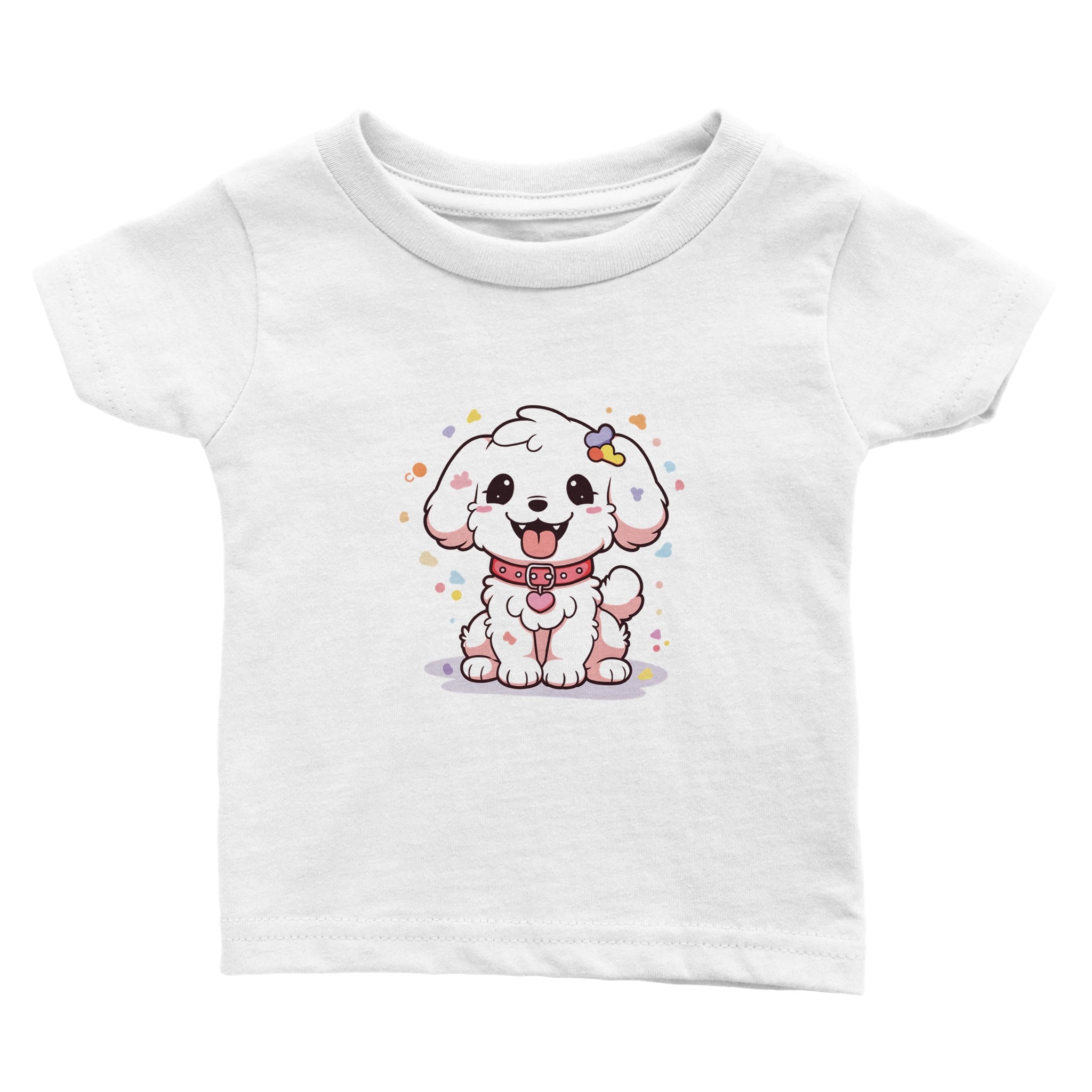 Cherry Blossom Cheer Pup Baby Crewneck T-shirt - Optimalprint