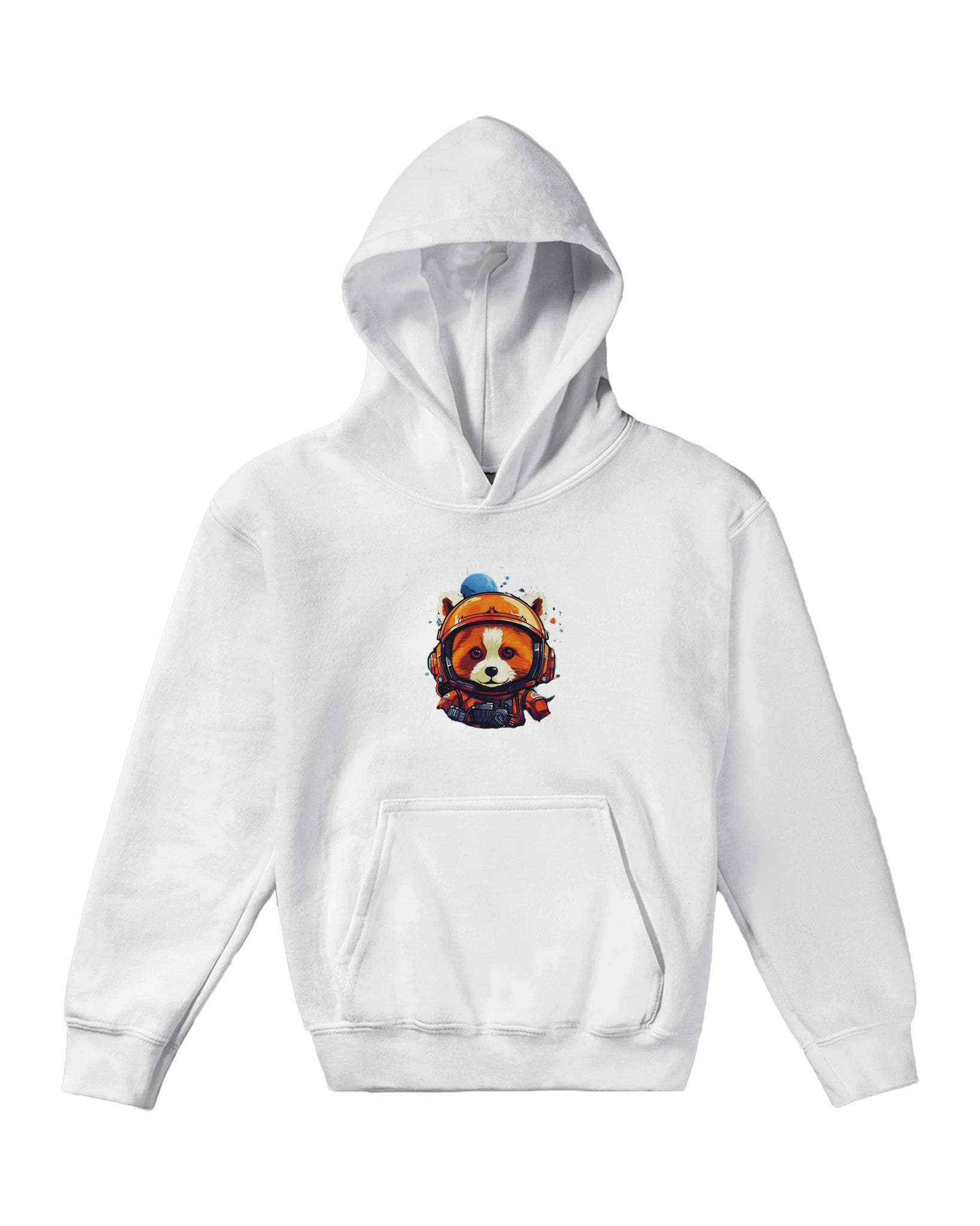 Cosmic Red Panda Astronaut Kids Pullover Hoodie - Optimalprint