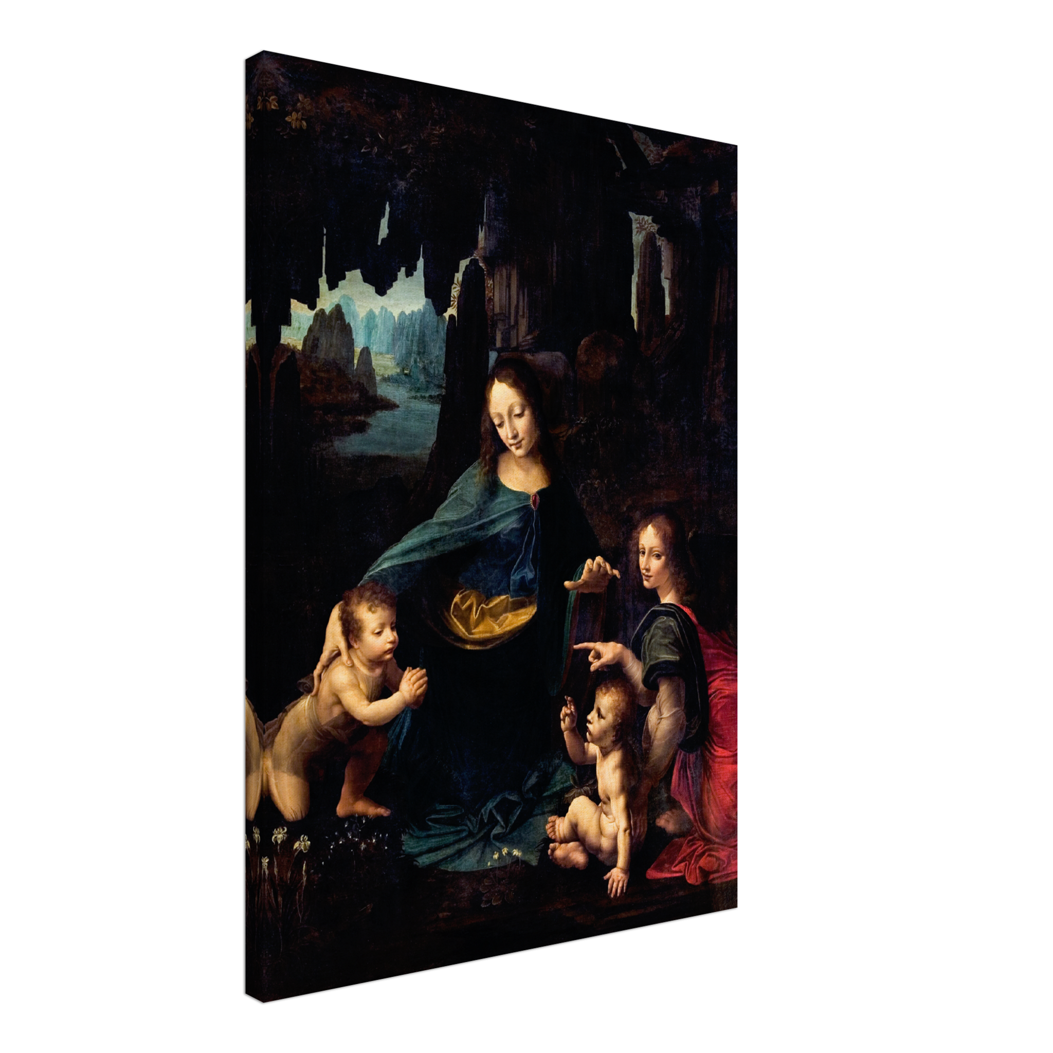 The Virgin of the Rocks (1601-1700) Canvas
