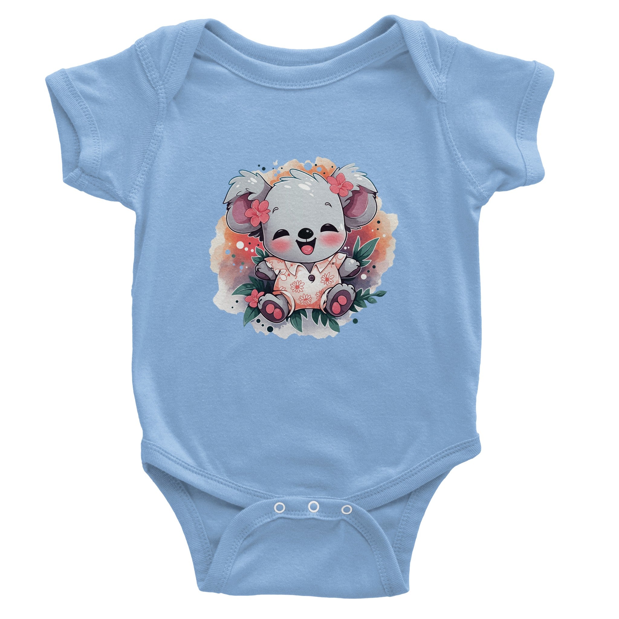 Blossom Bliss Koala Baby Short Sleeve Bodysuit - Optimalprint