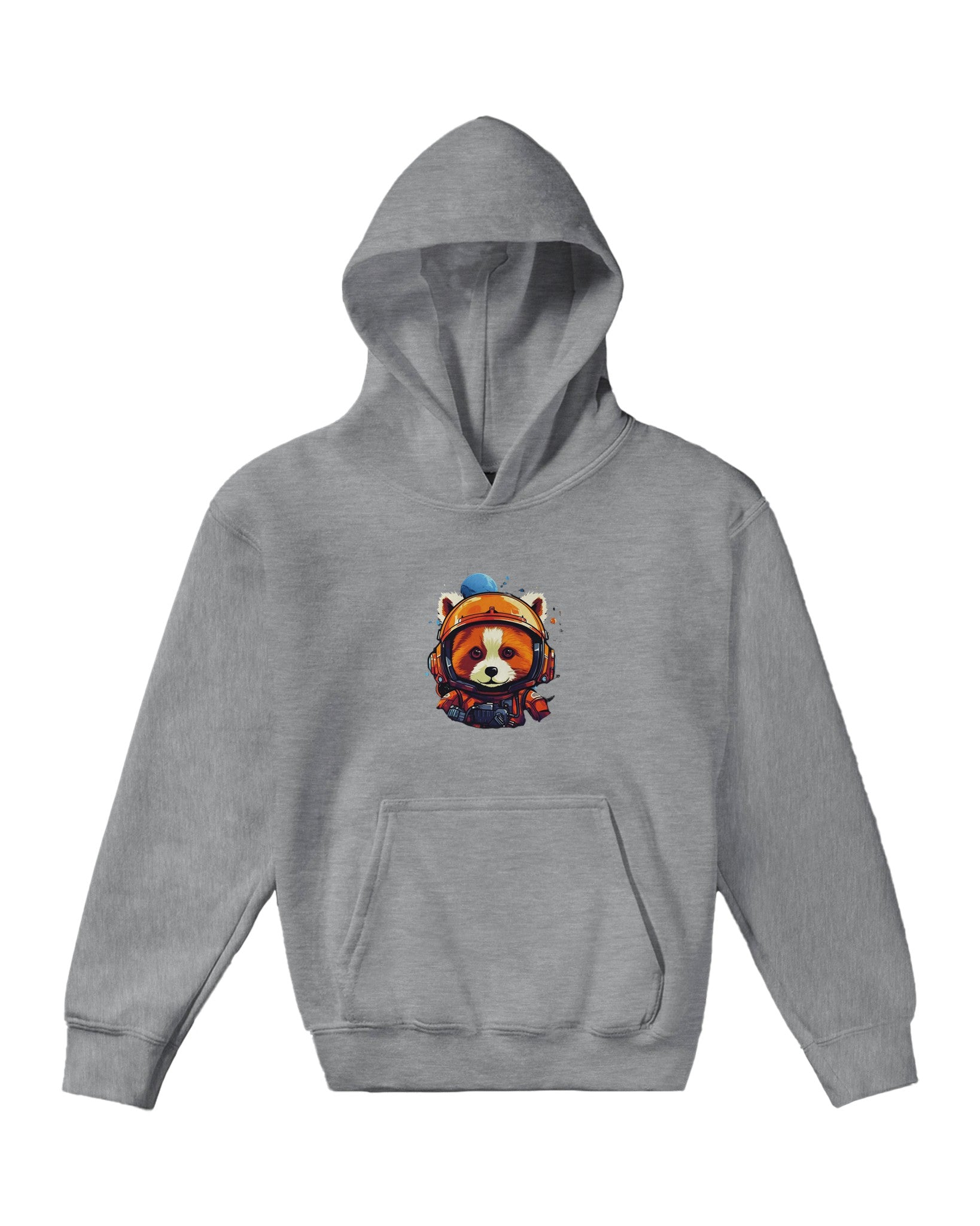 Cosmic Red Panda Astronaut Kids Pullover Hoodie - Optimalprint