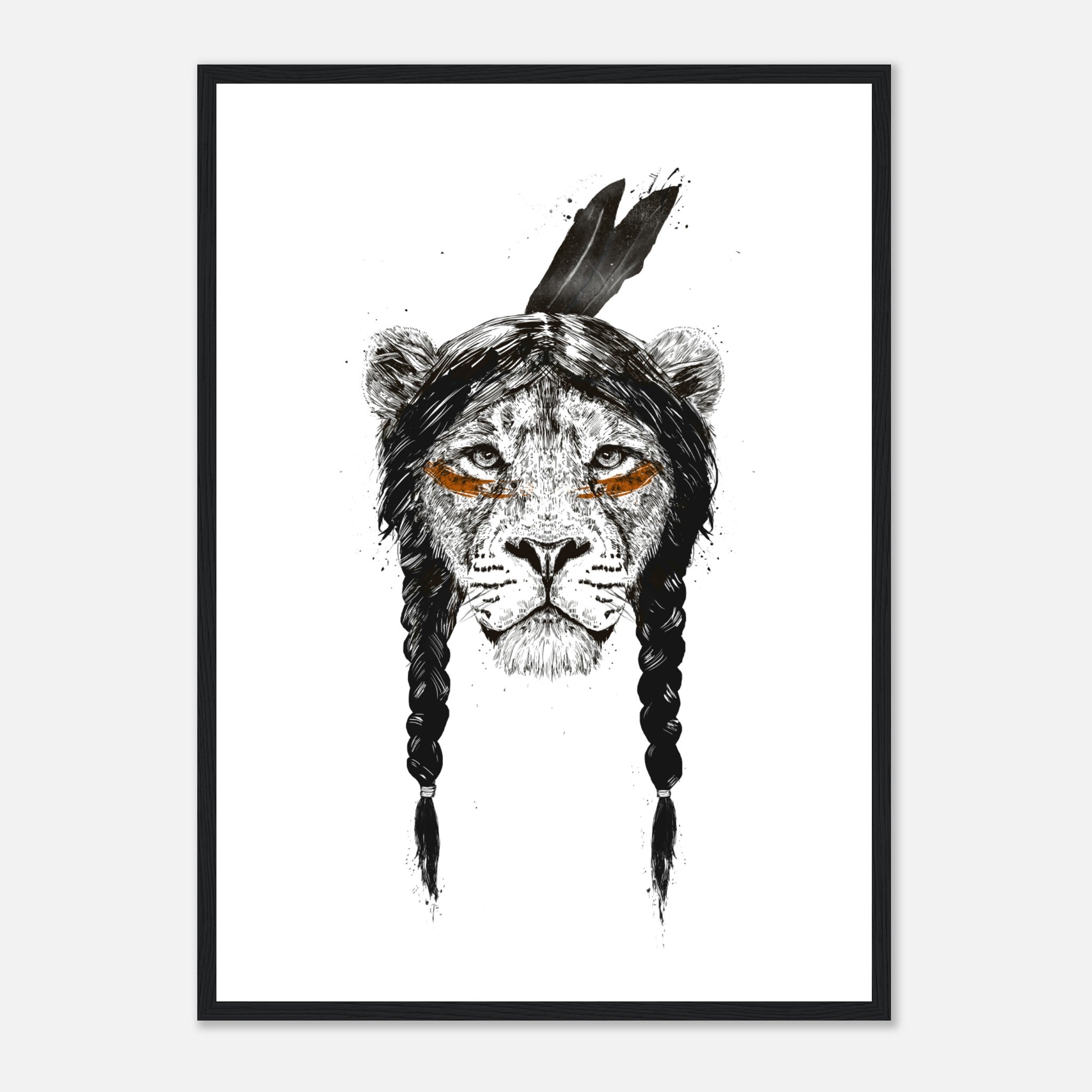 Warrior Lion Poster