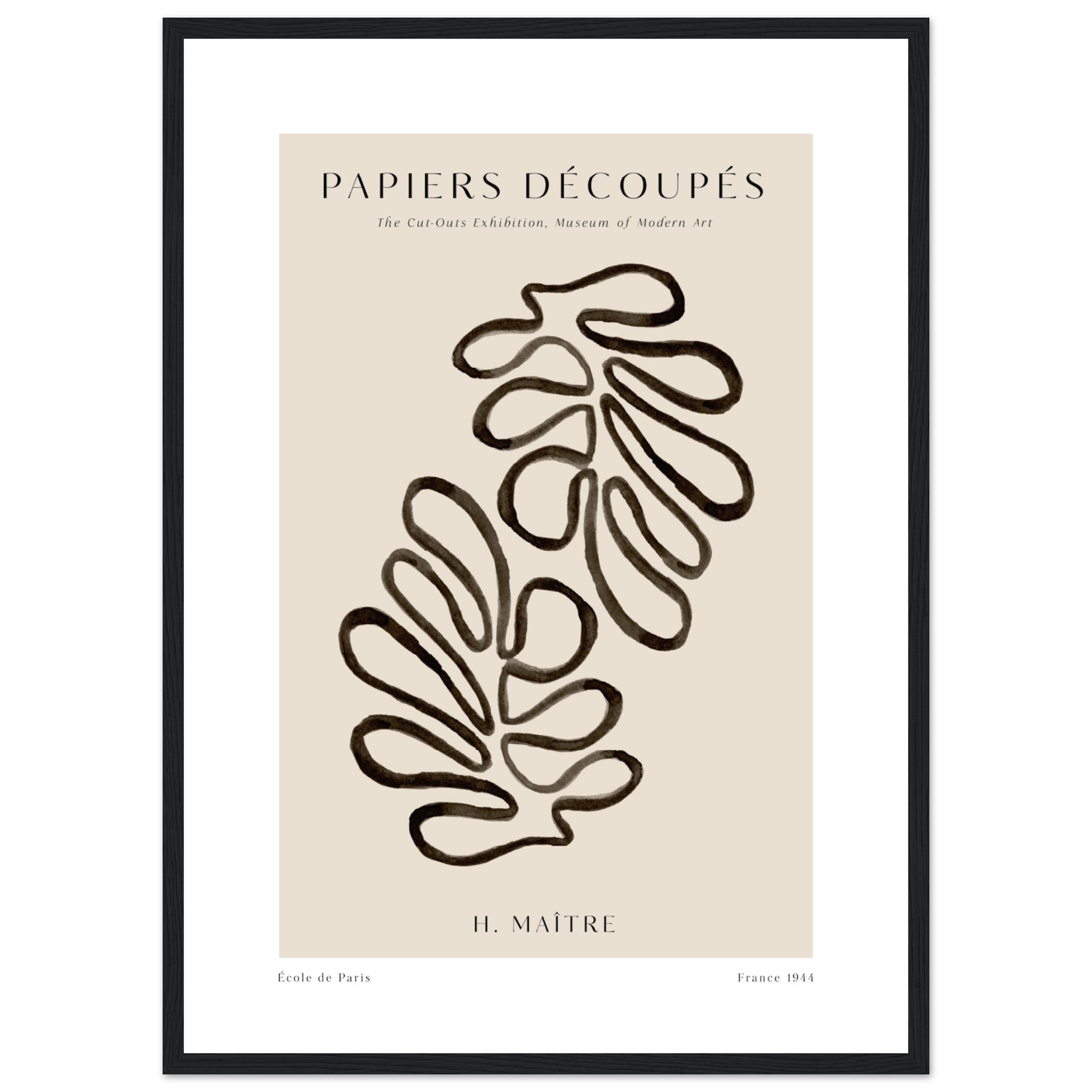 Matisse Papiers Decoupes No. 2 Poster