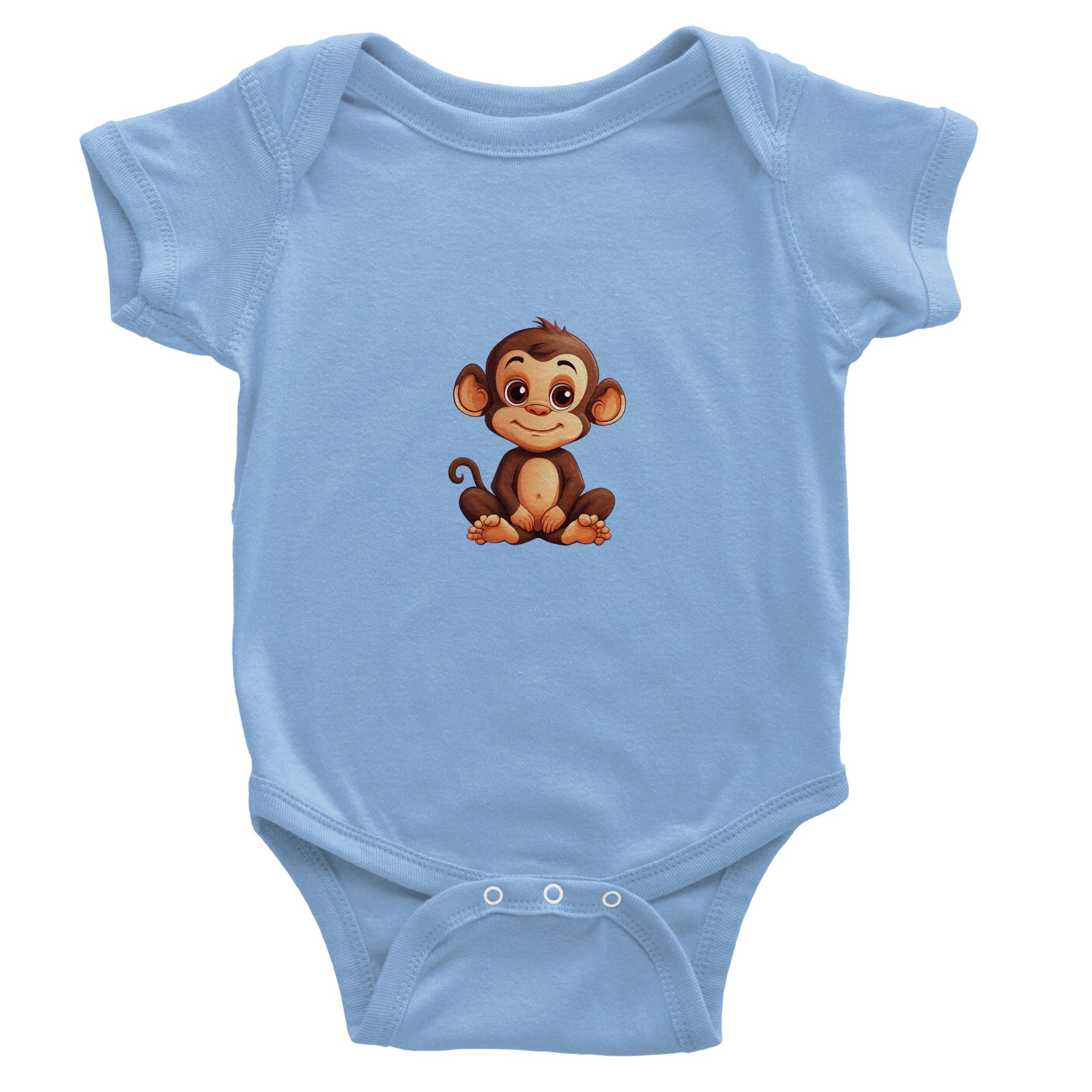 Cheerful Chimp Buddy Baby Short Sleeve Bodysuit - Optimalprint