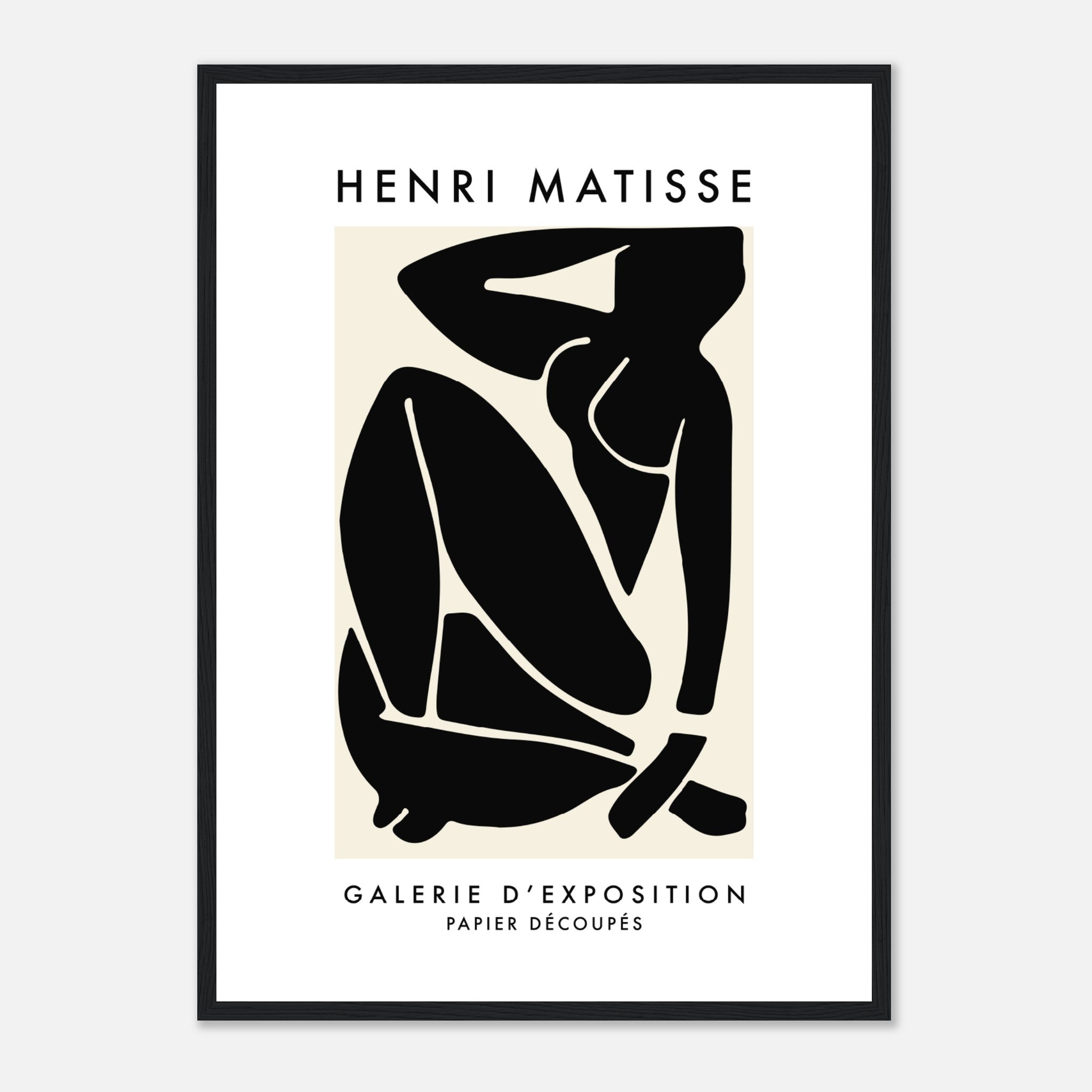 Matisse Papercut Noir Femme Poster Poster