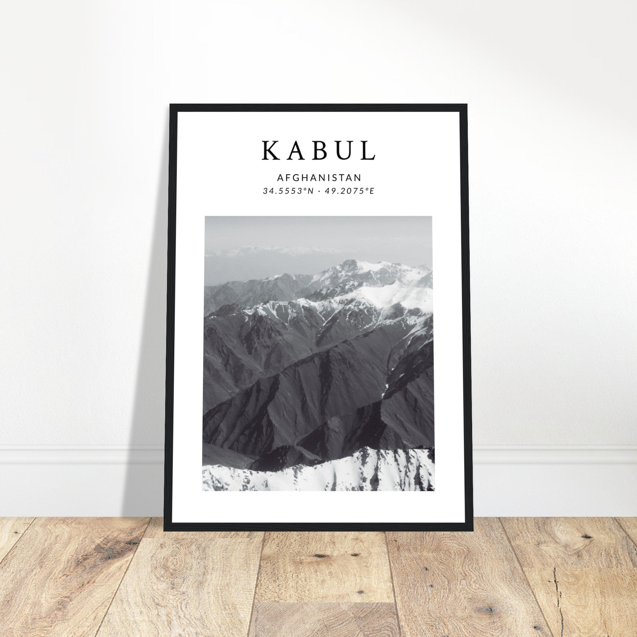 Snowy Mountains in Kabul Poster