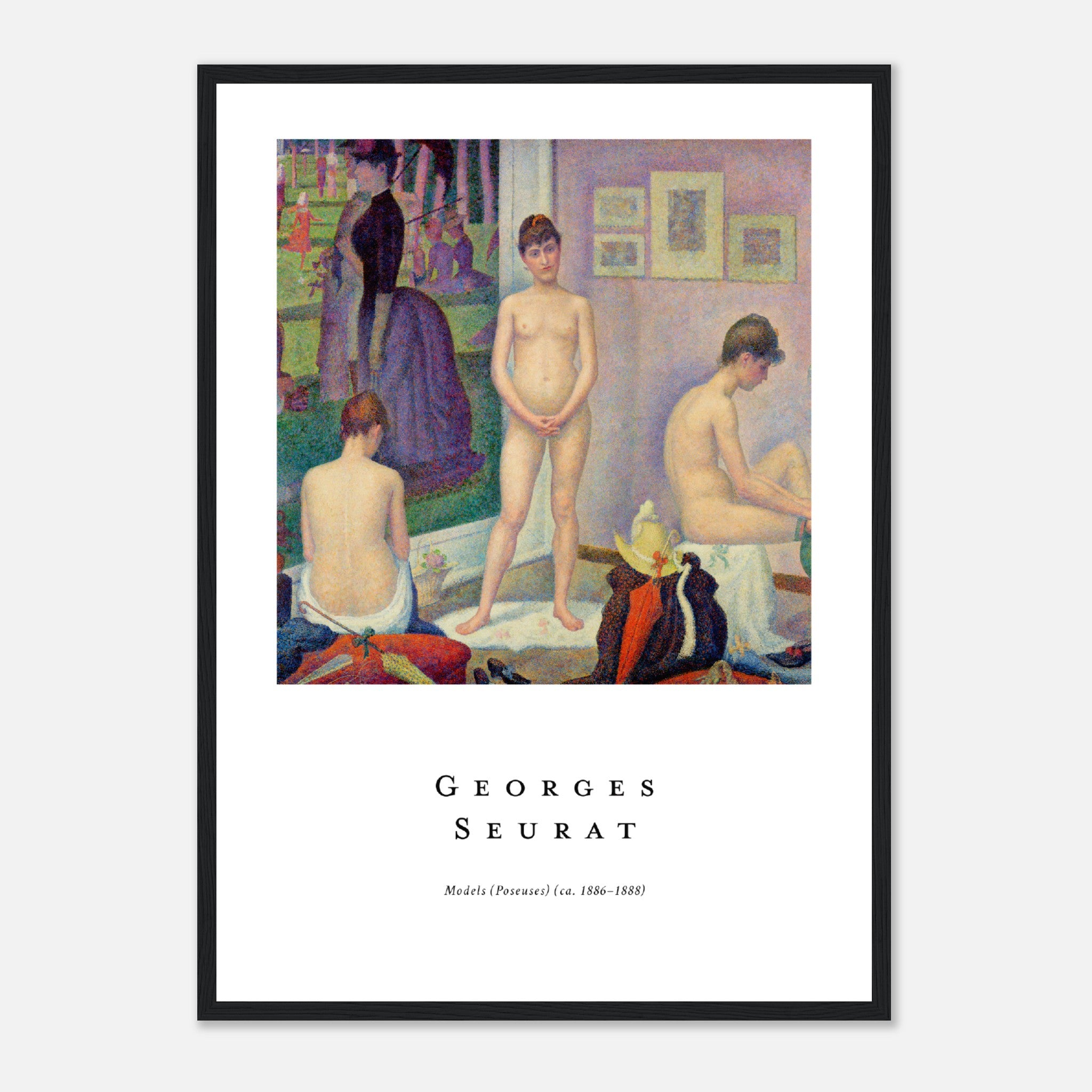 Georges Seurat Models Poster