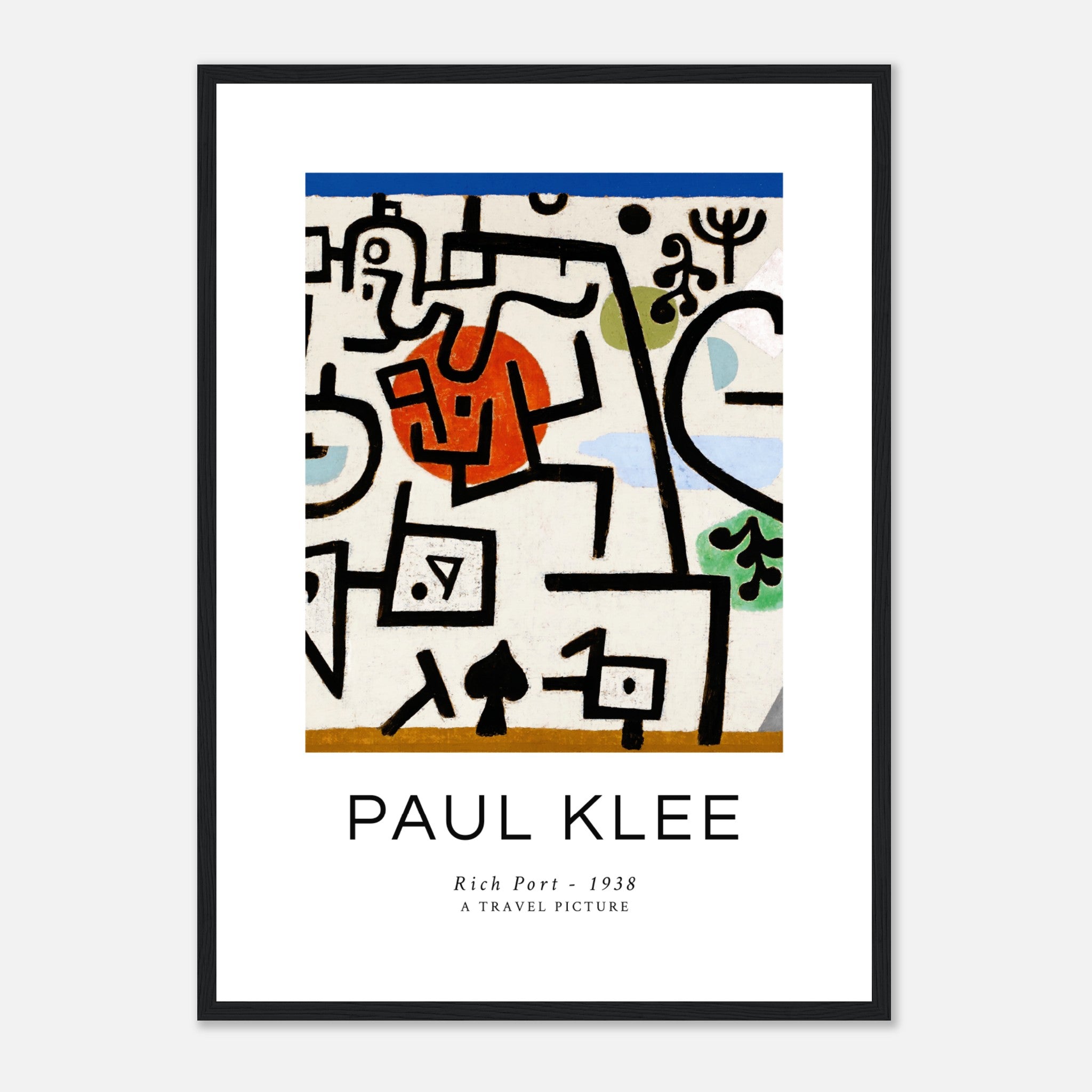 El puerto rico de Paul Klee Póster