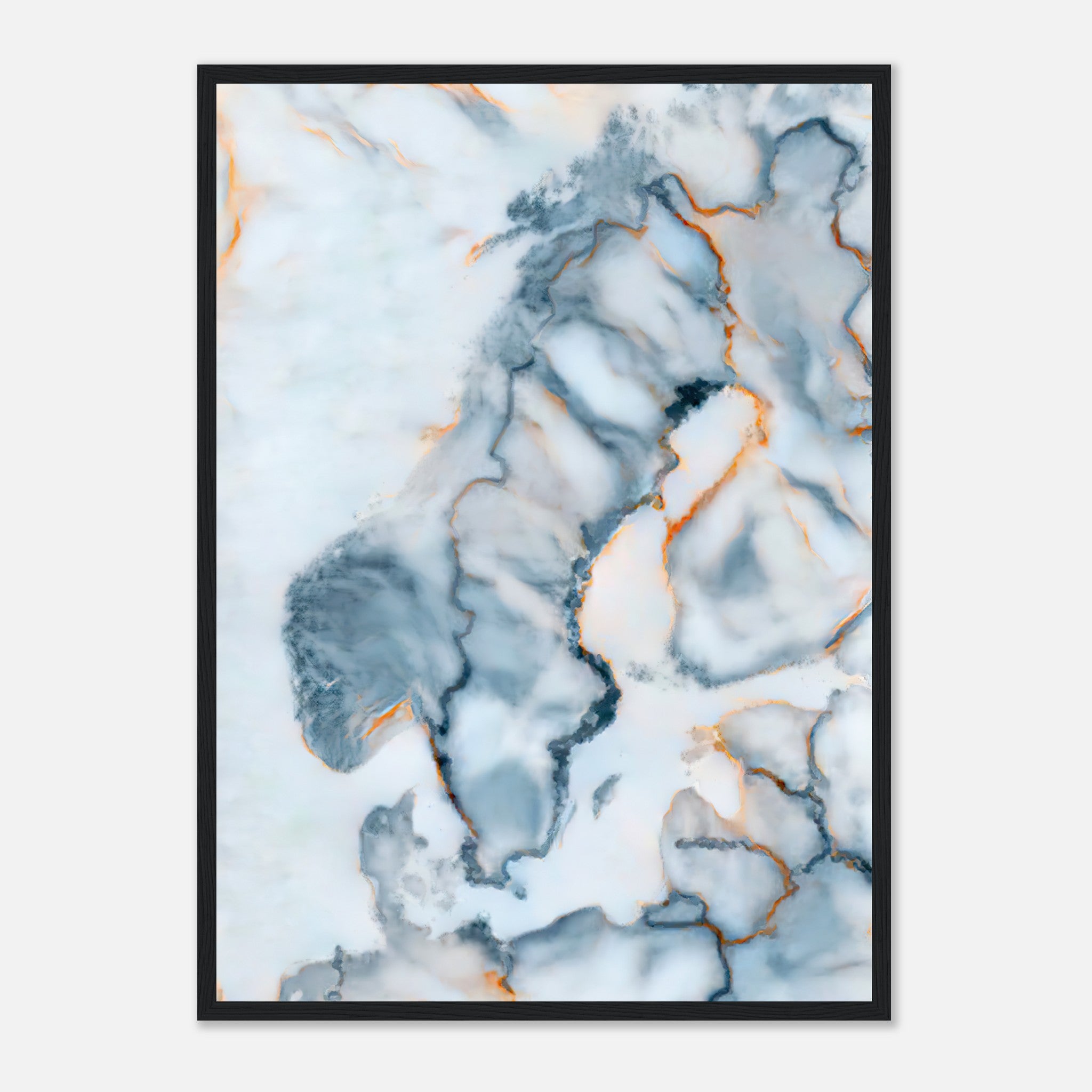 Sweden Marble Map Poster